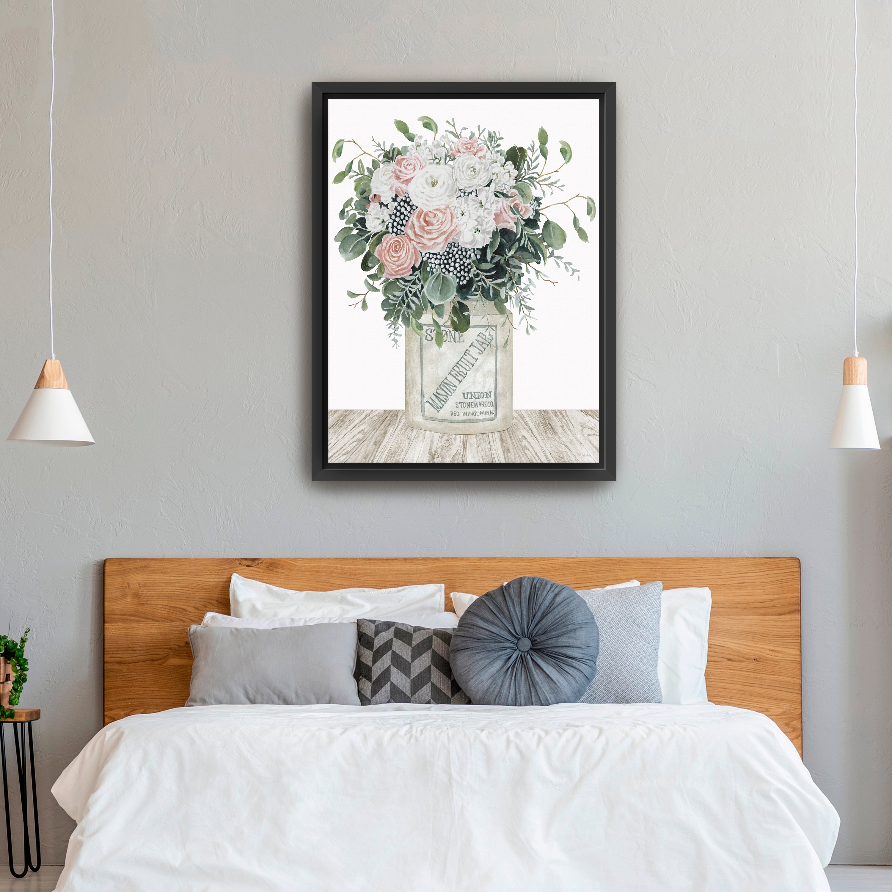 Farm Fresh Flowers I Canvas Giclee