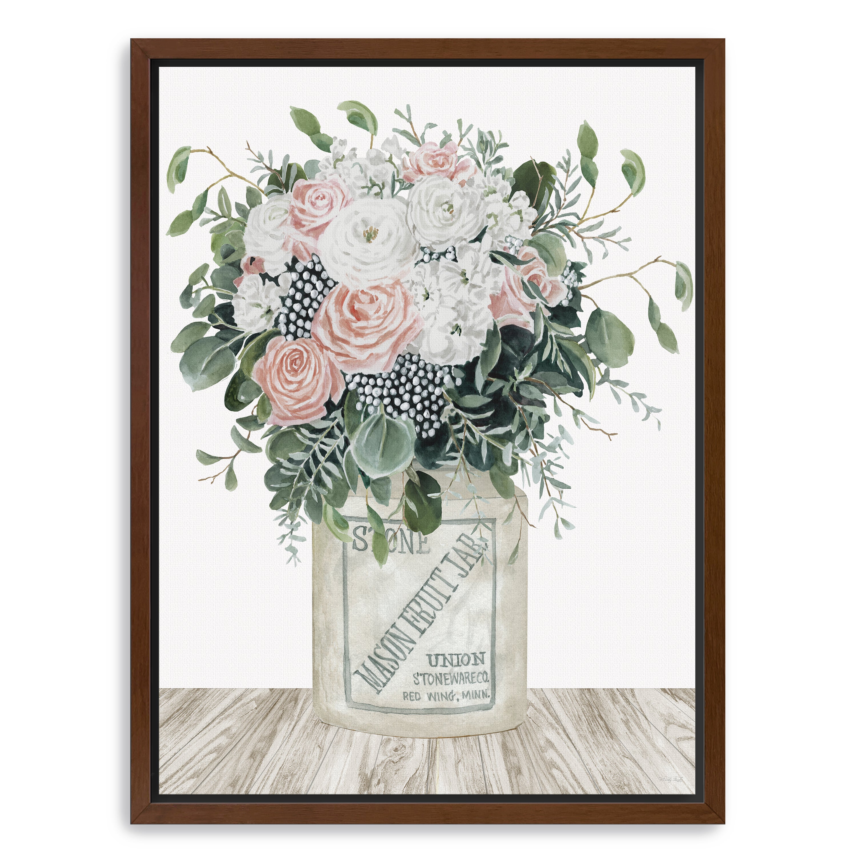 Farm Fresh Flowers I Canvas Giclee
