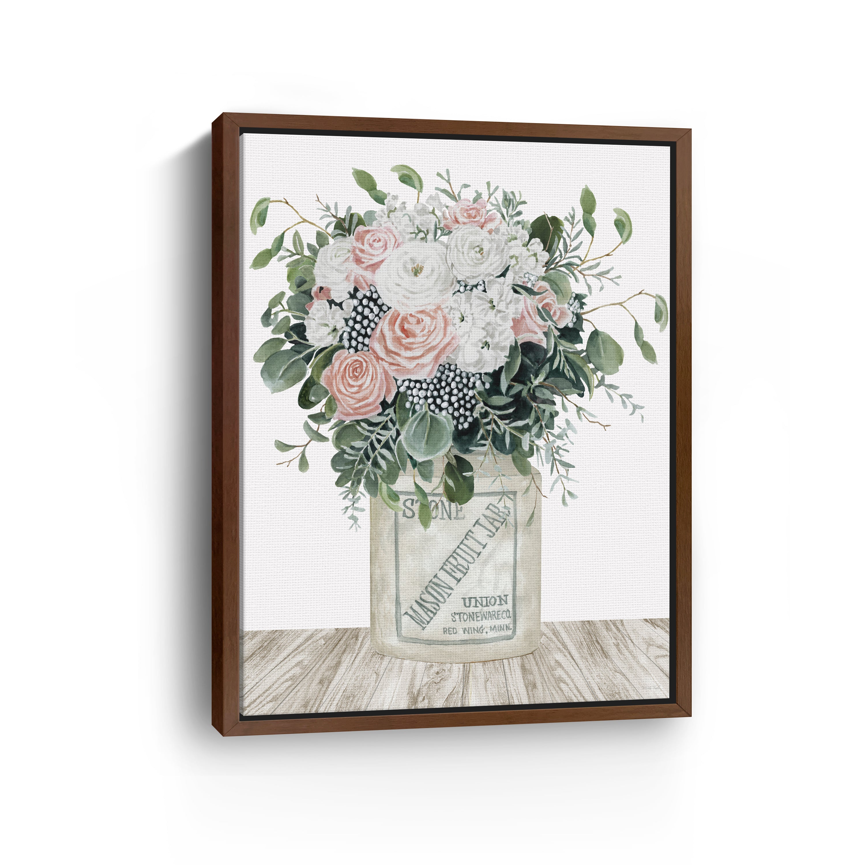 Farm Fresh Flowers I Canvas Giclee