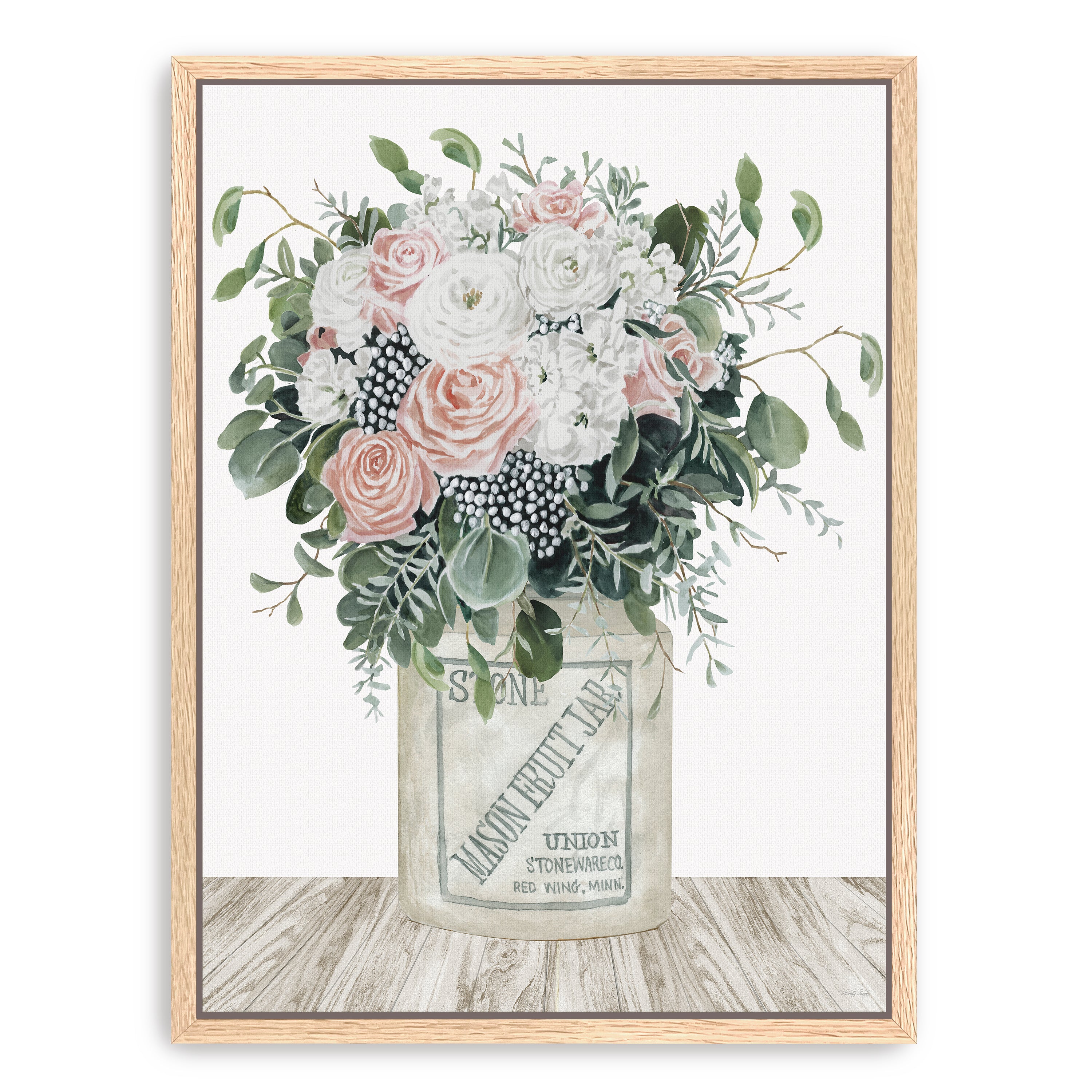 Farm Fresh Flowers I Canvas Giclee