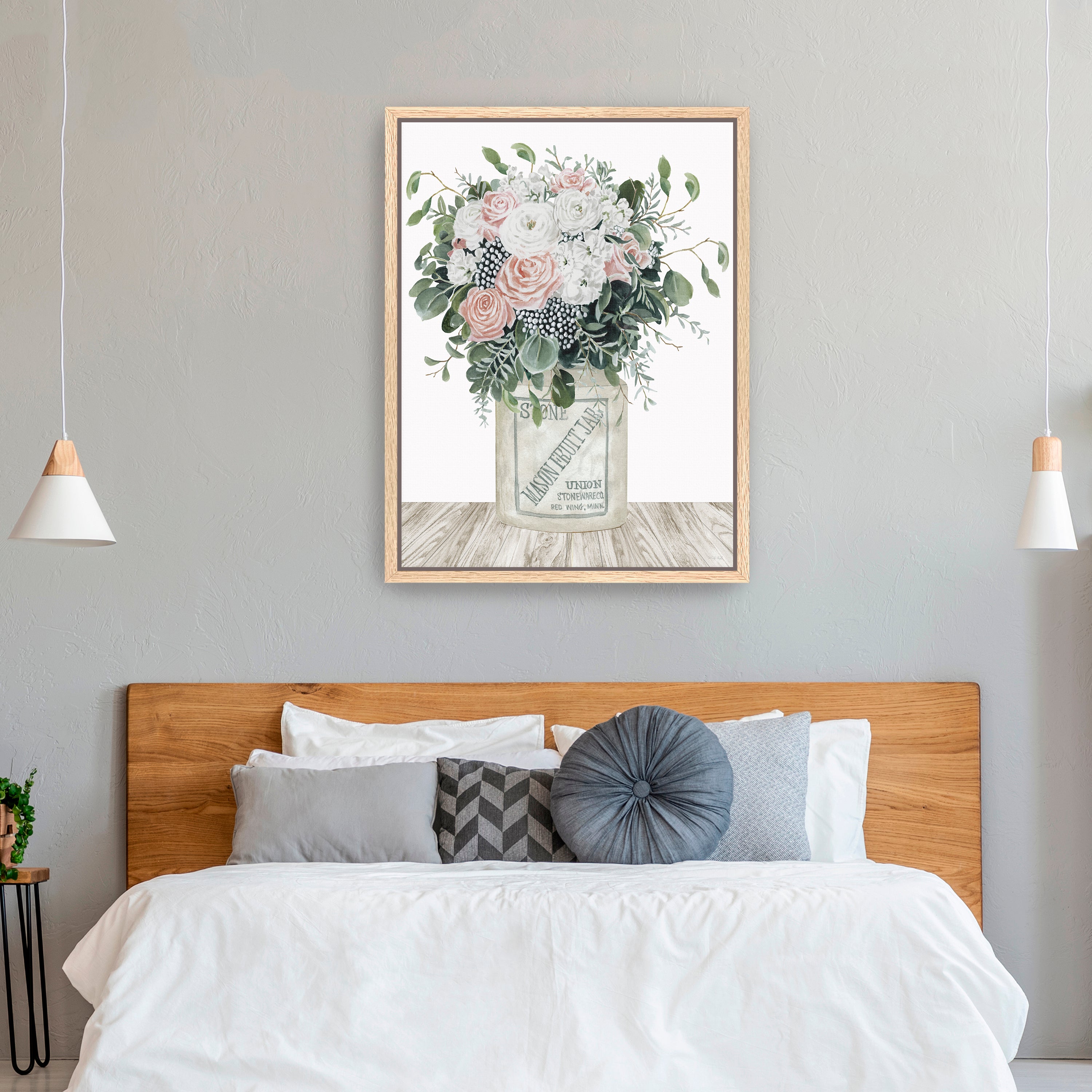 Farm Fresh Flowers I Canvas Giclee
