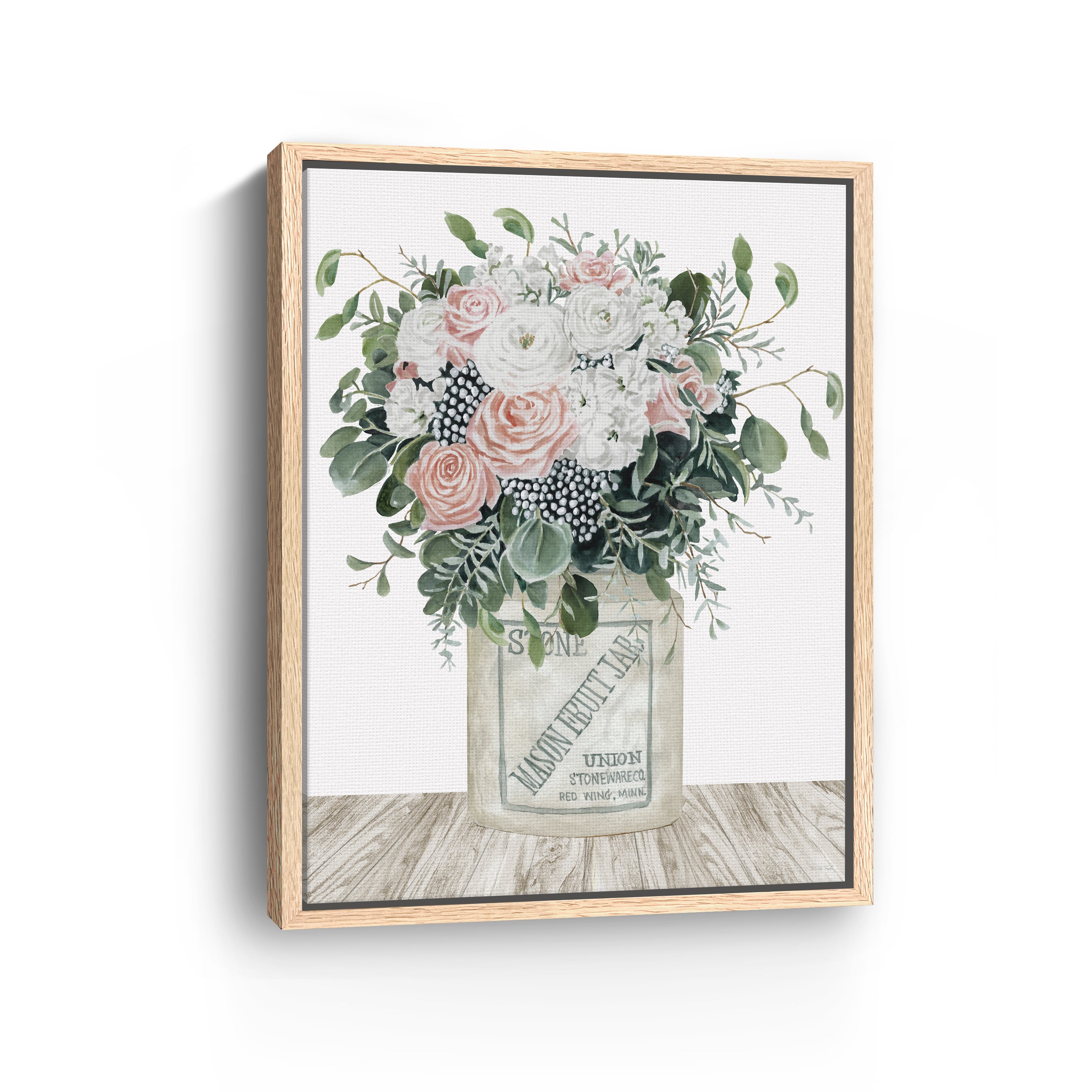 Farm Fresh Flowers I Canvas Giclee