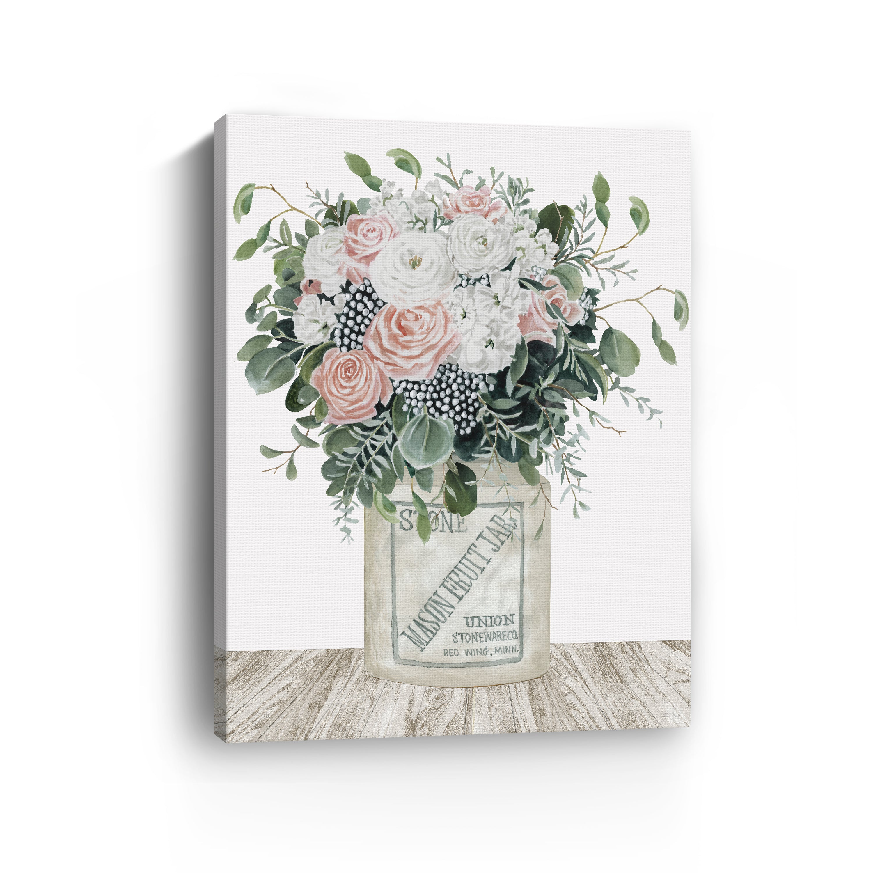 Farm Fresh Flowers I Canvas Giclee