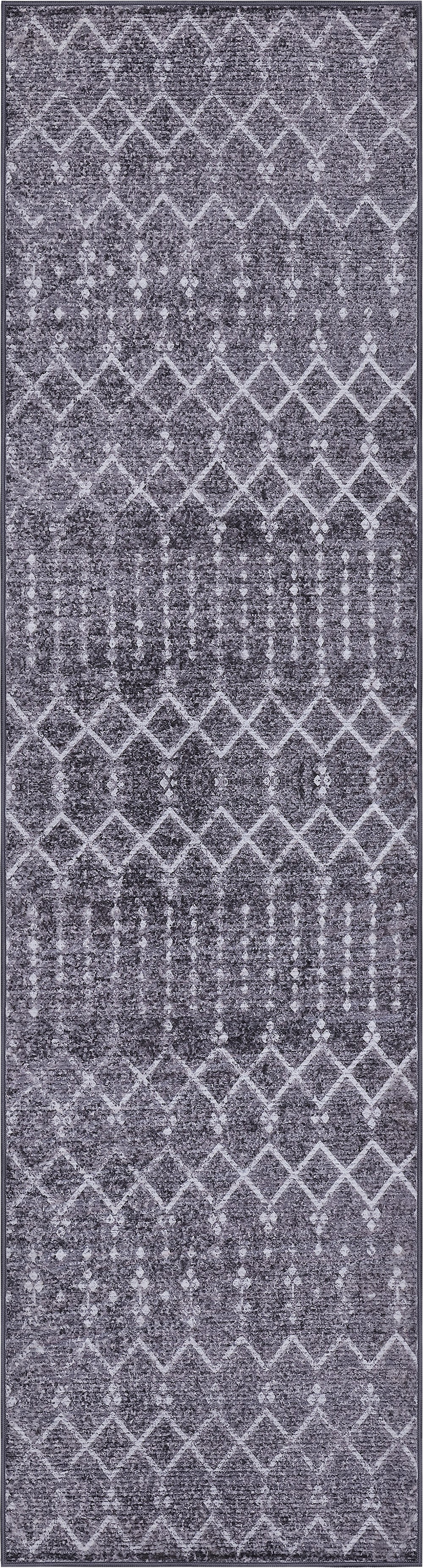 Leila Moroccan Diamond Trellis Non-Slip Machine-Washable Rug