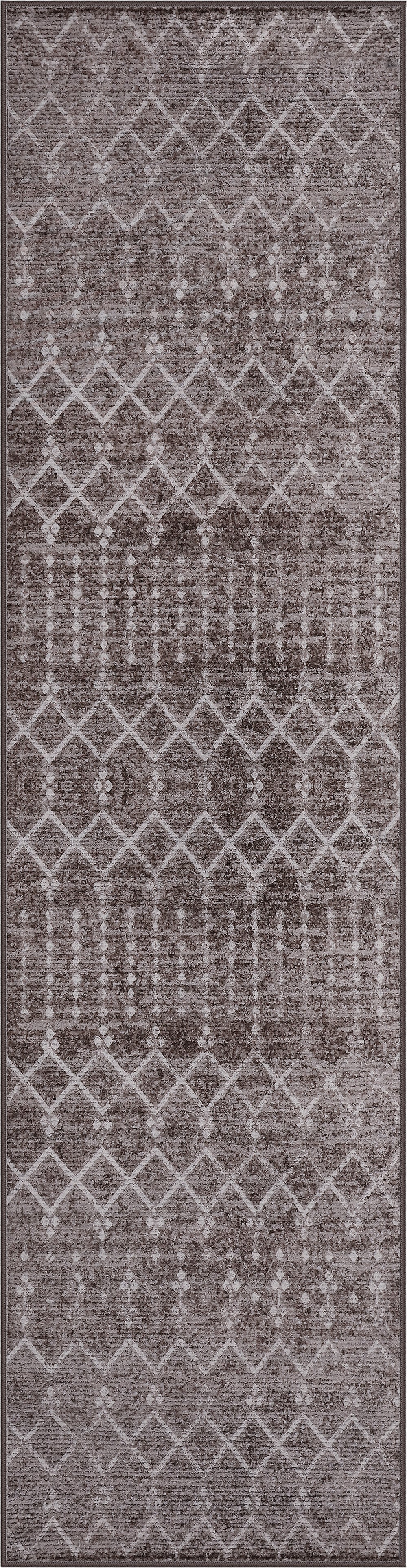 Leila Moroccan Diamond Trellis Non-Slip Machine-Washable Rug