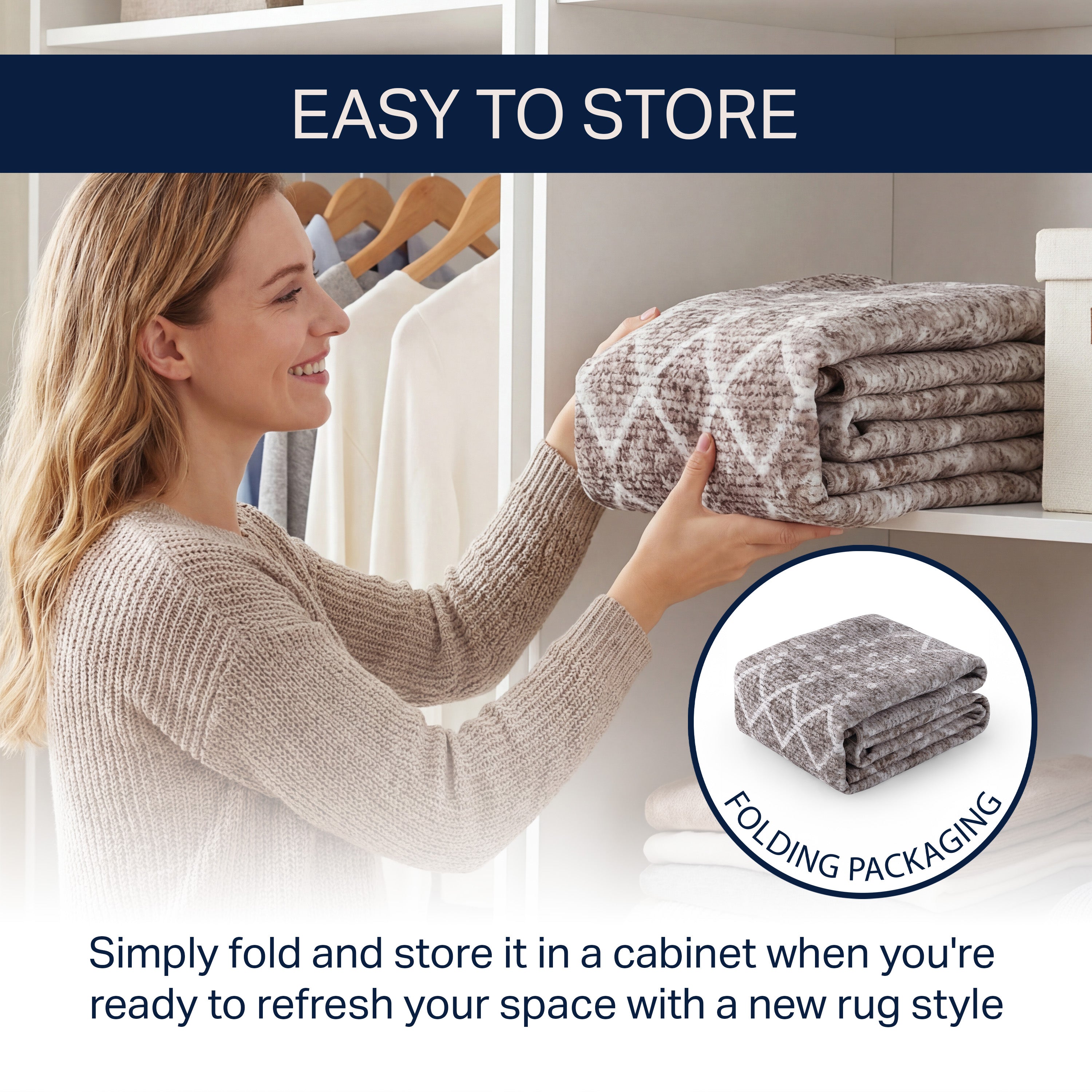 Leila Moroccan Diamond Trellis Non-Slip Machine-Washable Rug