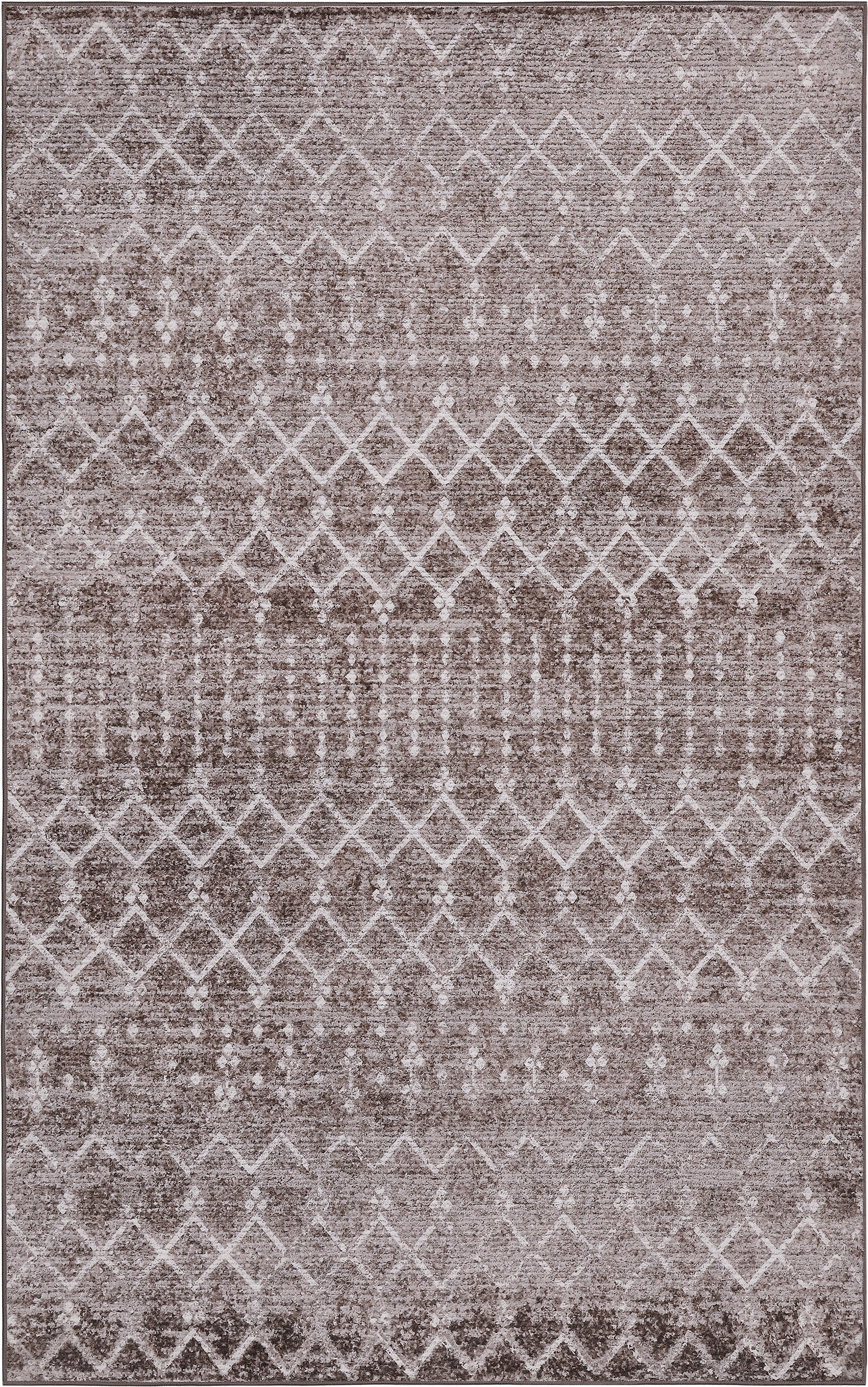 Leila Moroccan Diamond Trellis Non-Slip Machine-Washable Rug