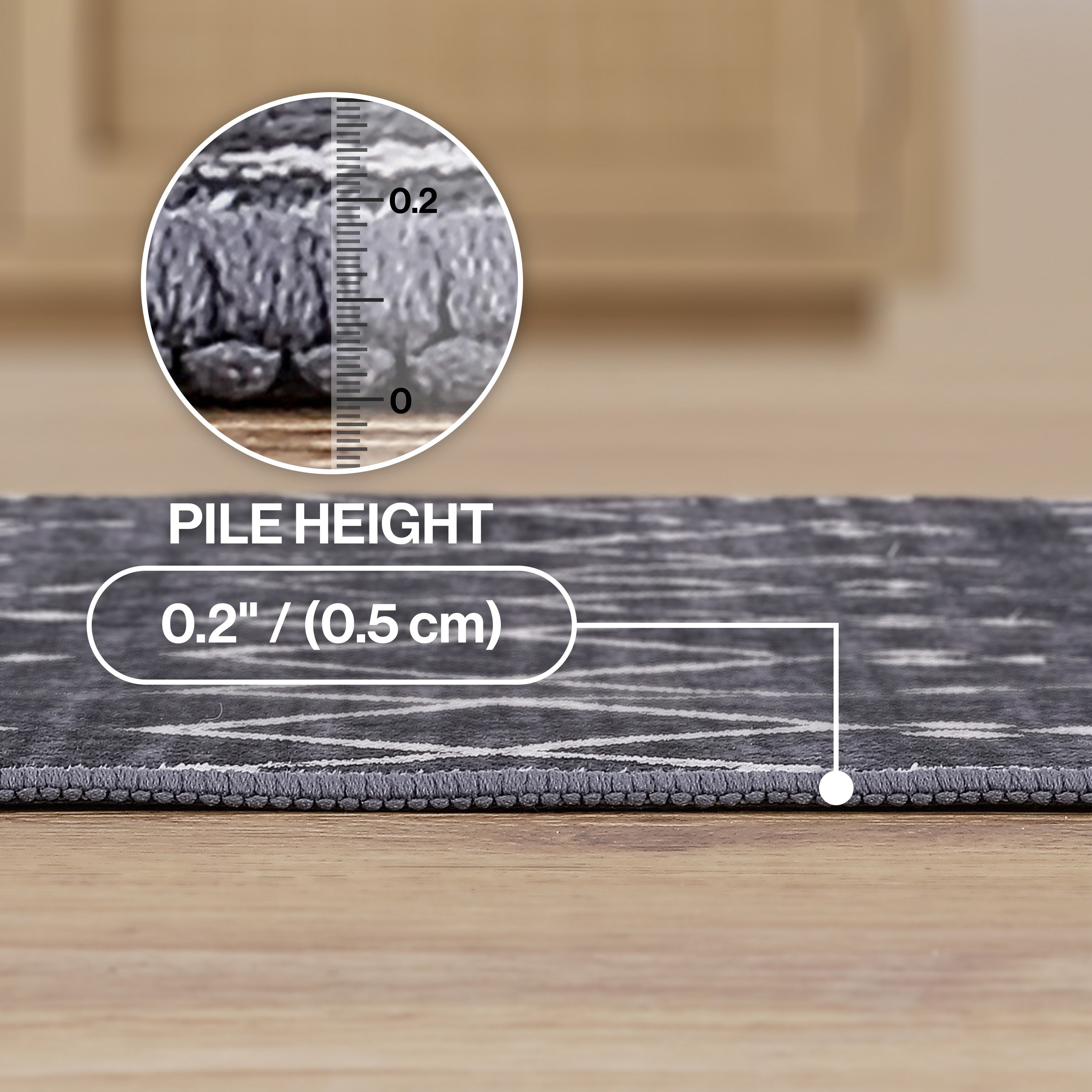 Leila Moroccan Diamond Trellis Non-Slip Machine-Washable Rug