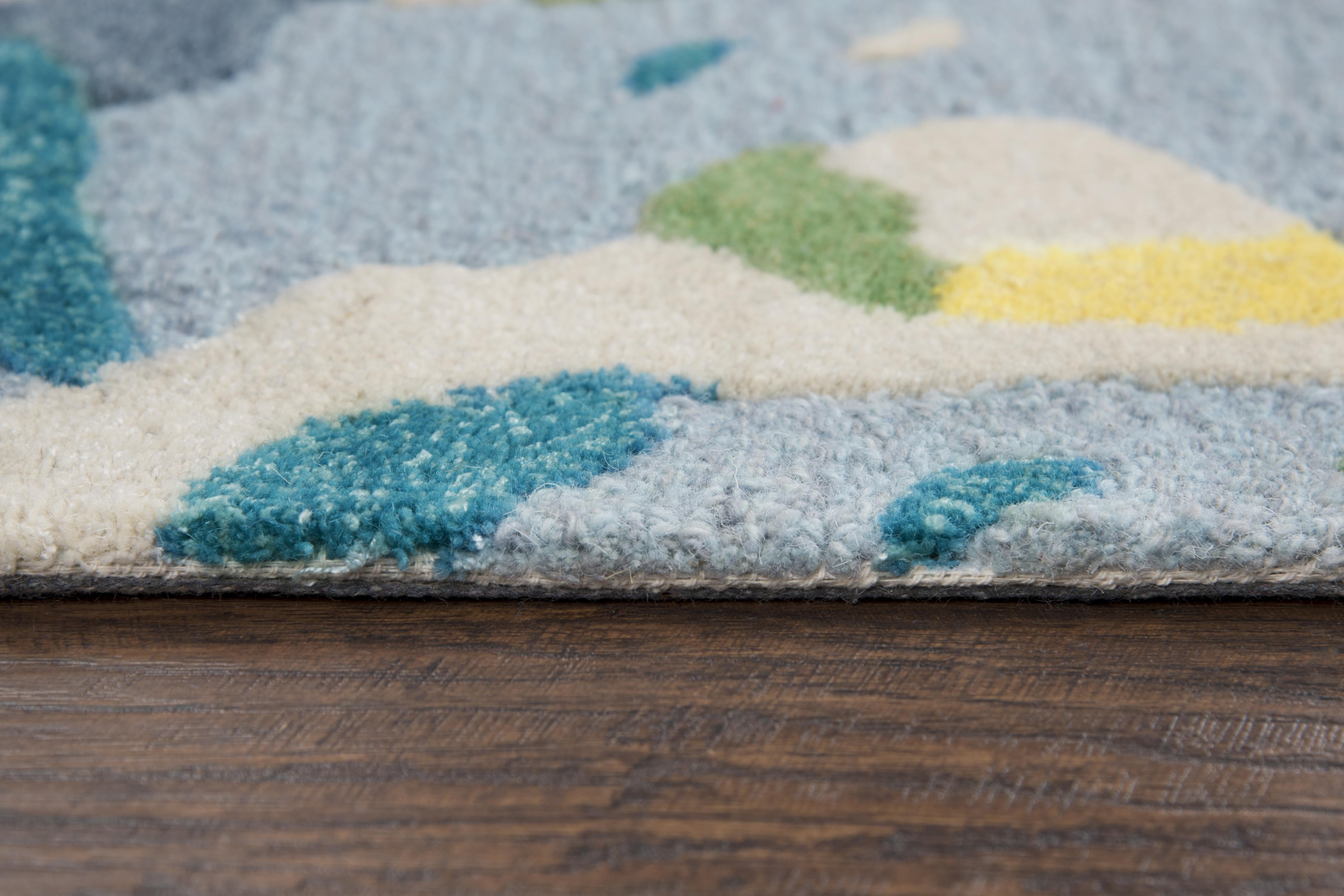 Hand Tufted 100% Wool Abstract Area Rug