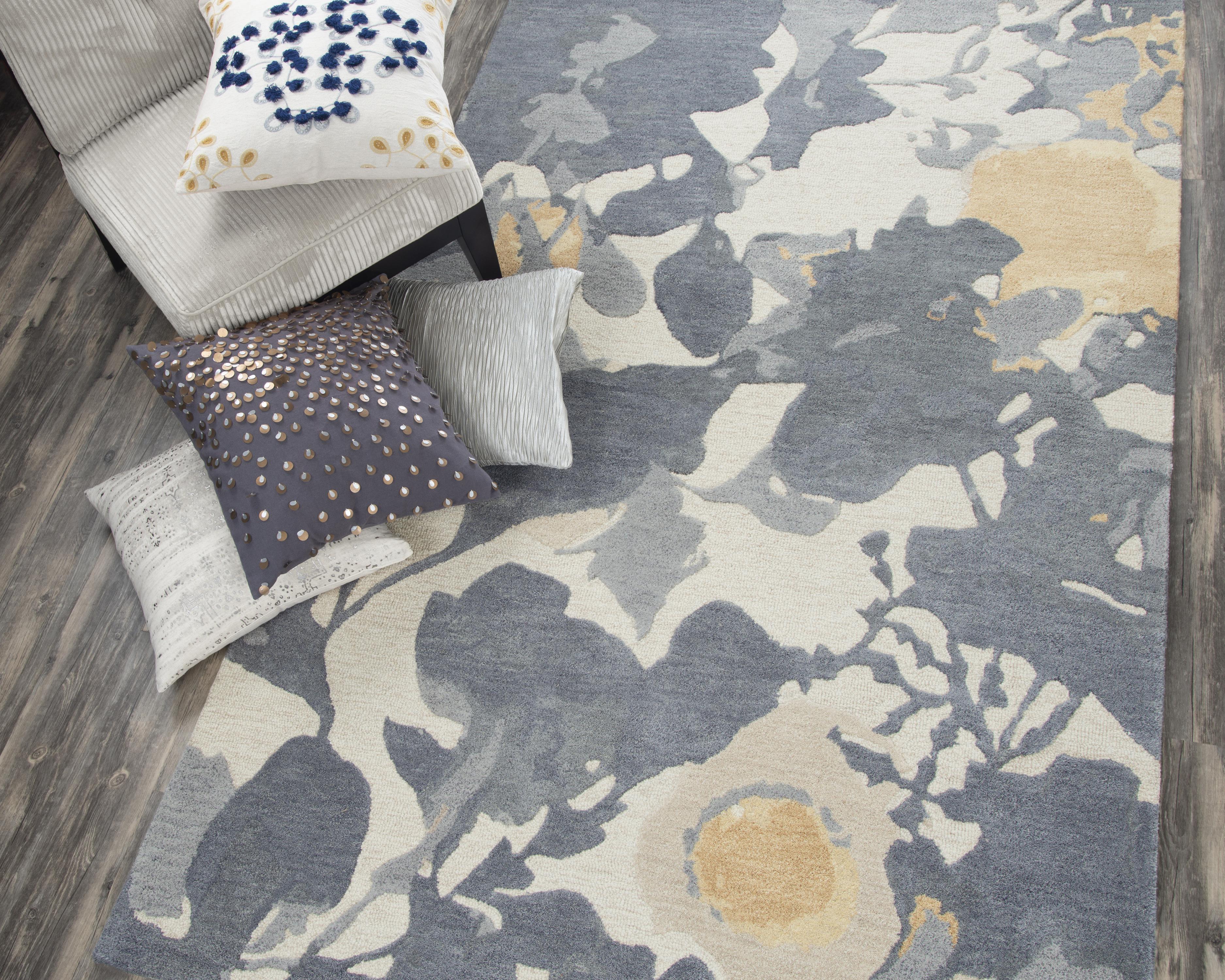 Hand Tufted 100% Wool Floral/Abstract Area Rug