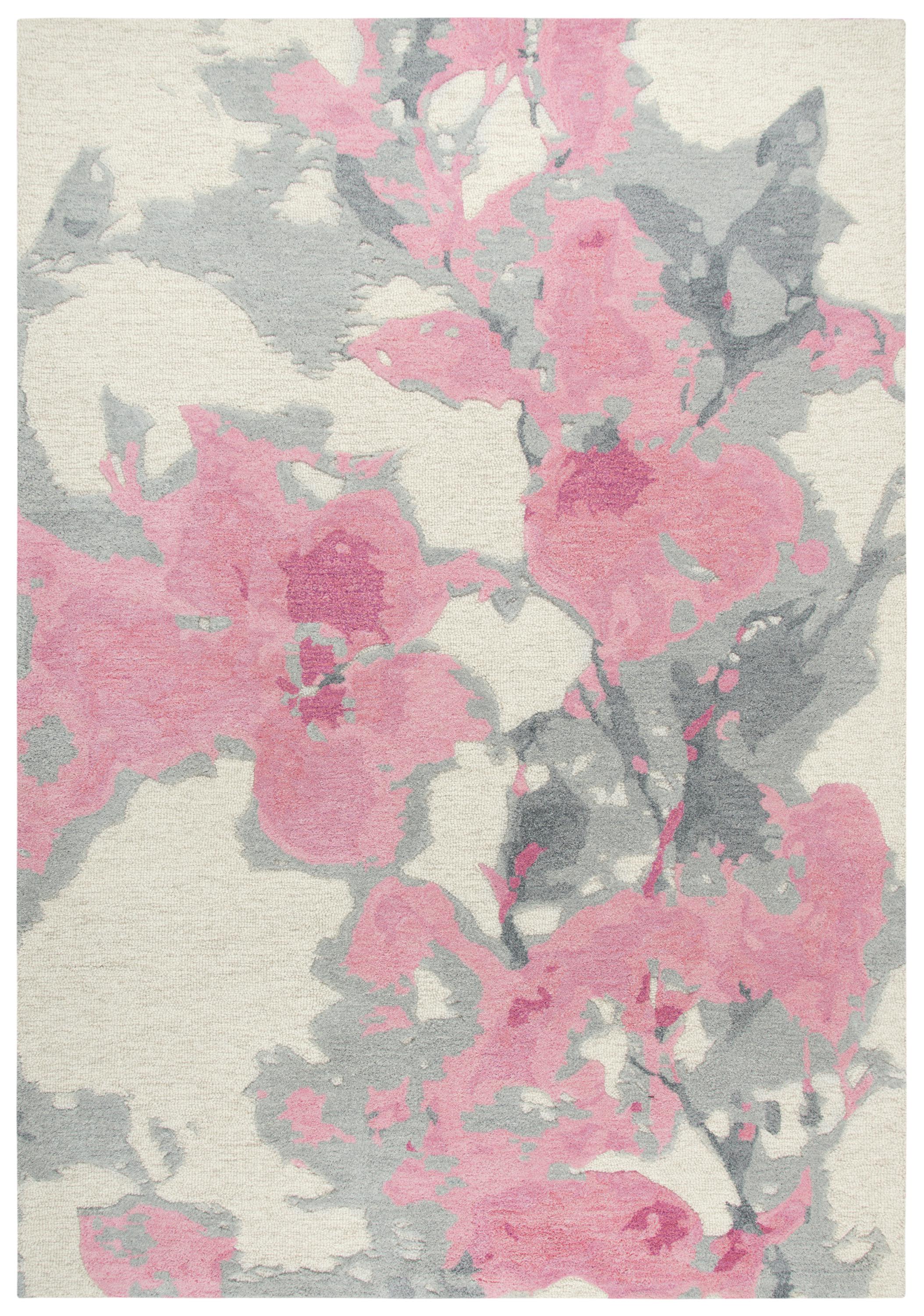 Hand Tufted 100% Wool Floral/Abstract Area Rug