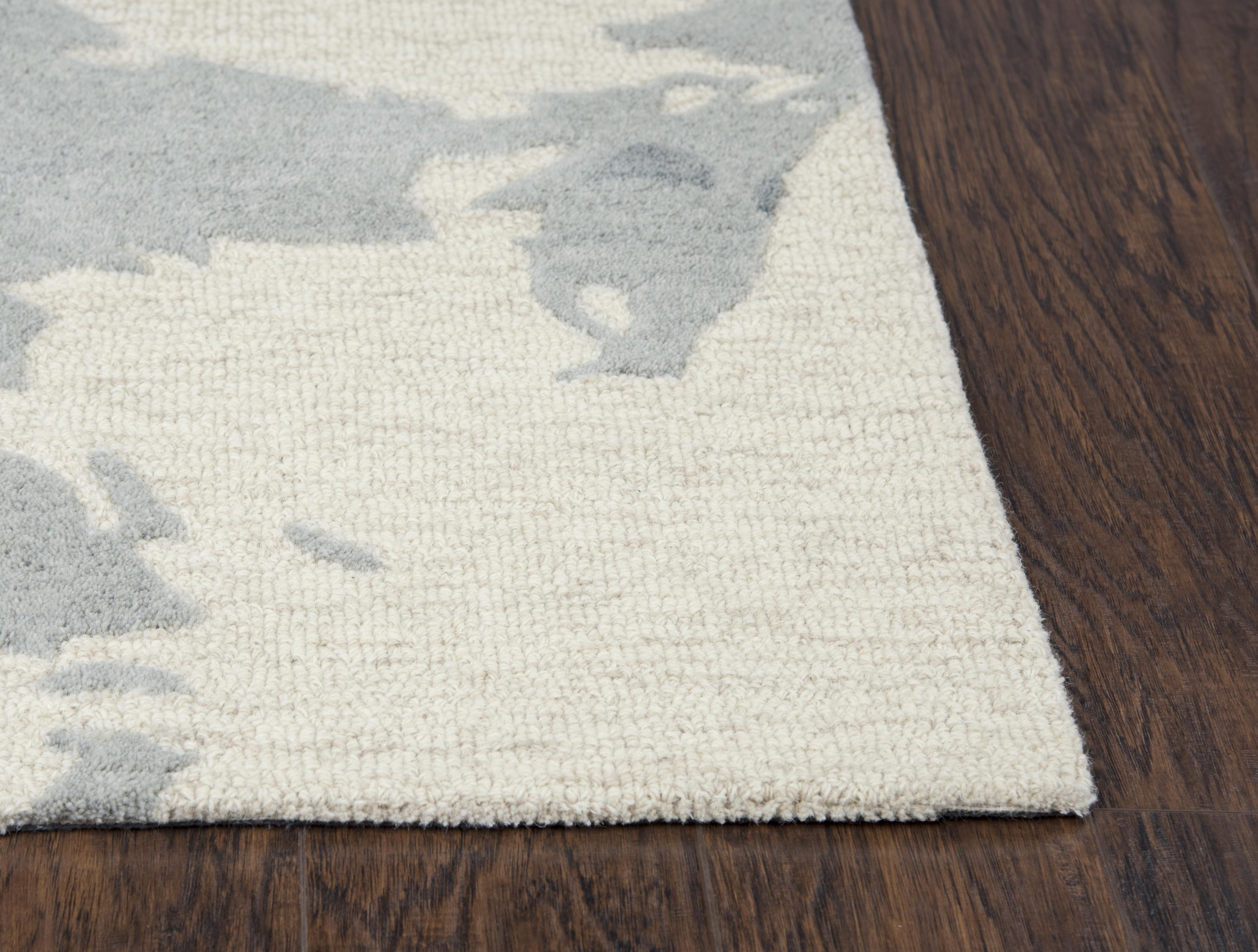 Hand Tufted 100% Wool Floral/Abstract Area Rug