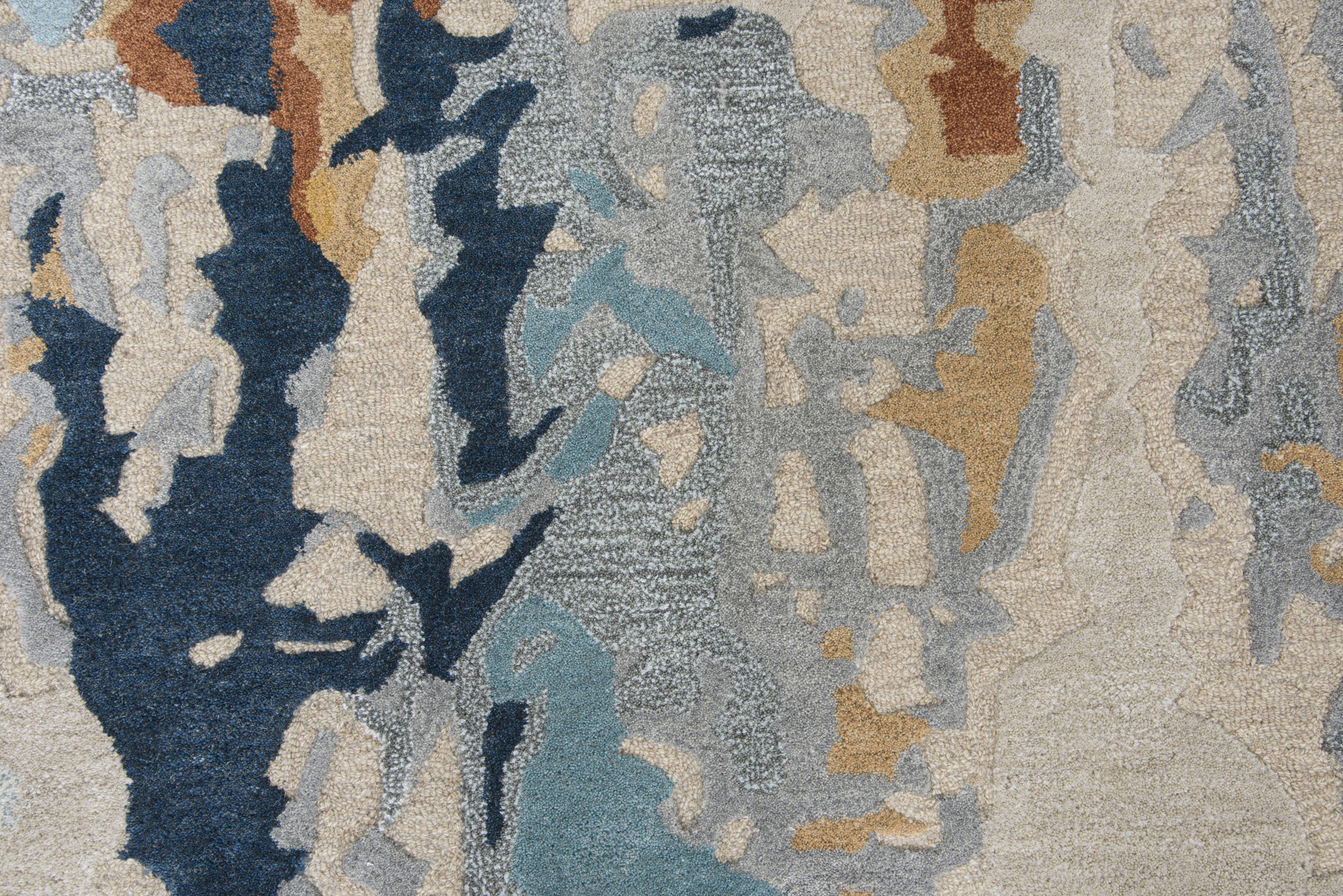 Hand Tufted 100% Wool Abstract Area Rug