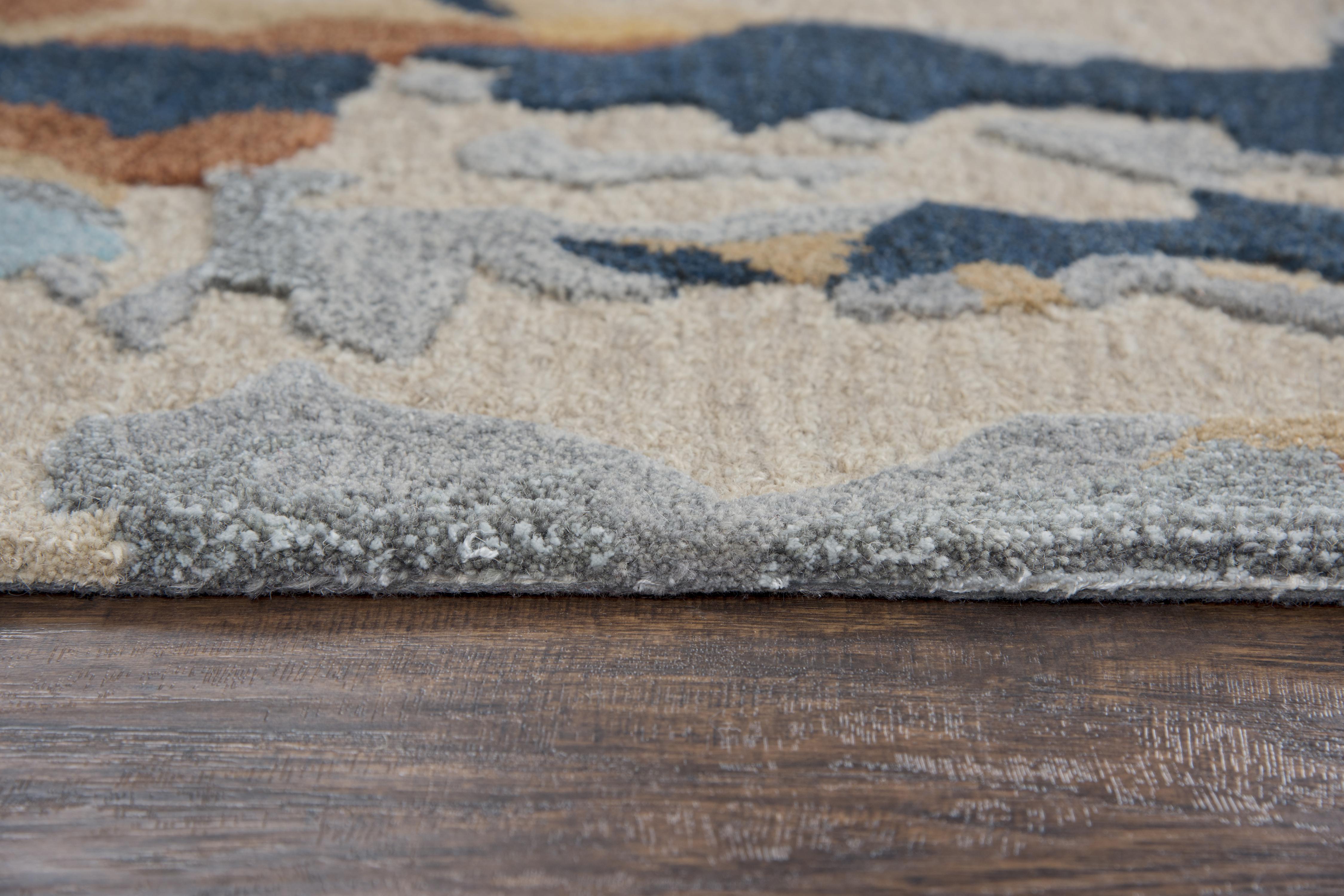 Hand Tufted 100% Wool Abstract Area Rug