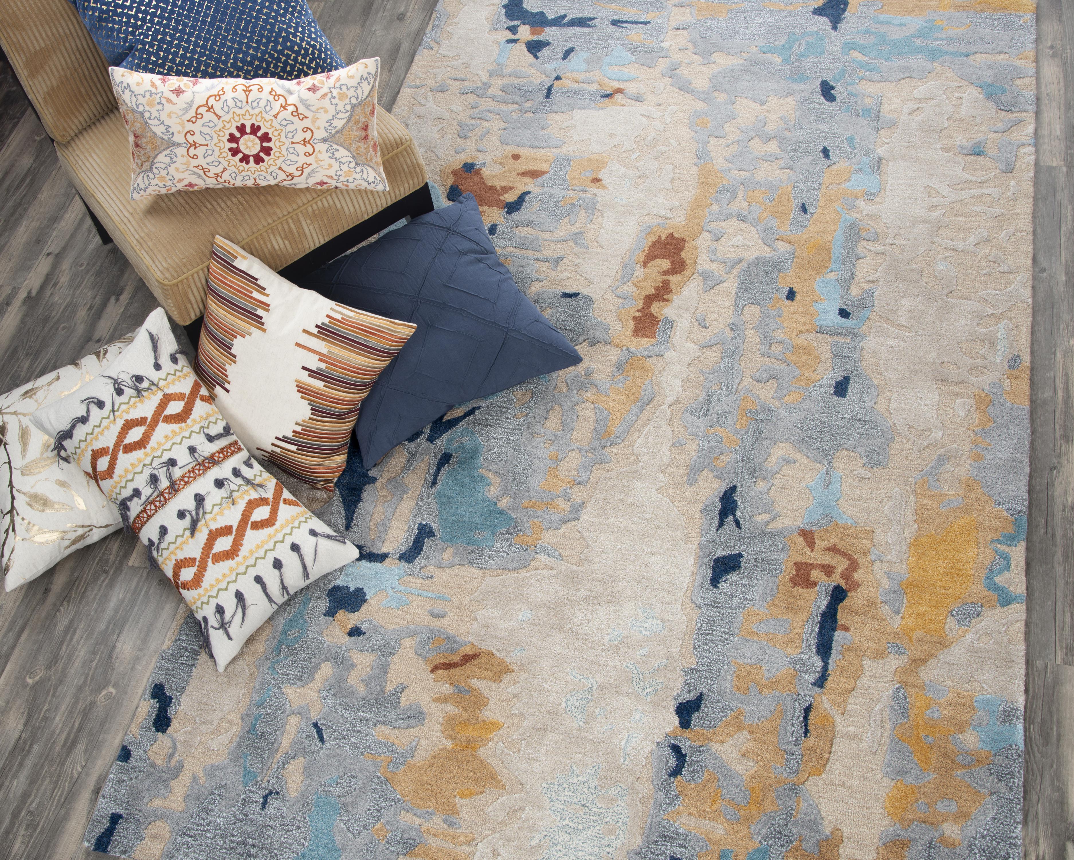 Hand Tufted 100% Wool Abstract Area Rug