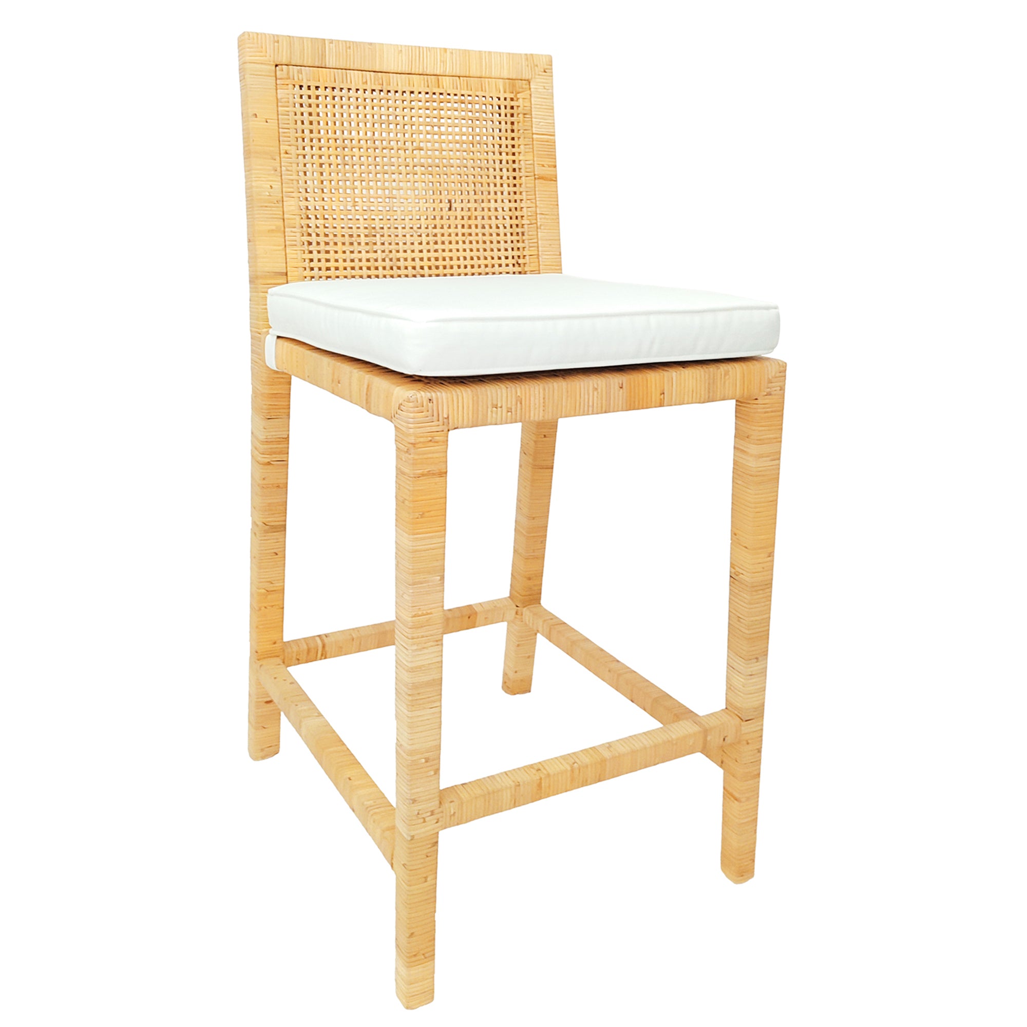 Pier 1 Eli Woven Rattan Counter Stool