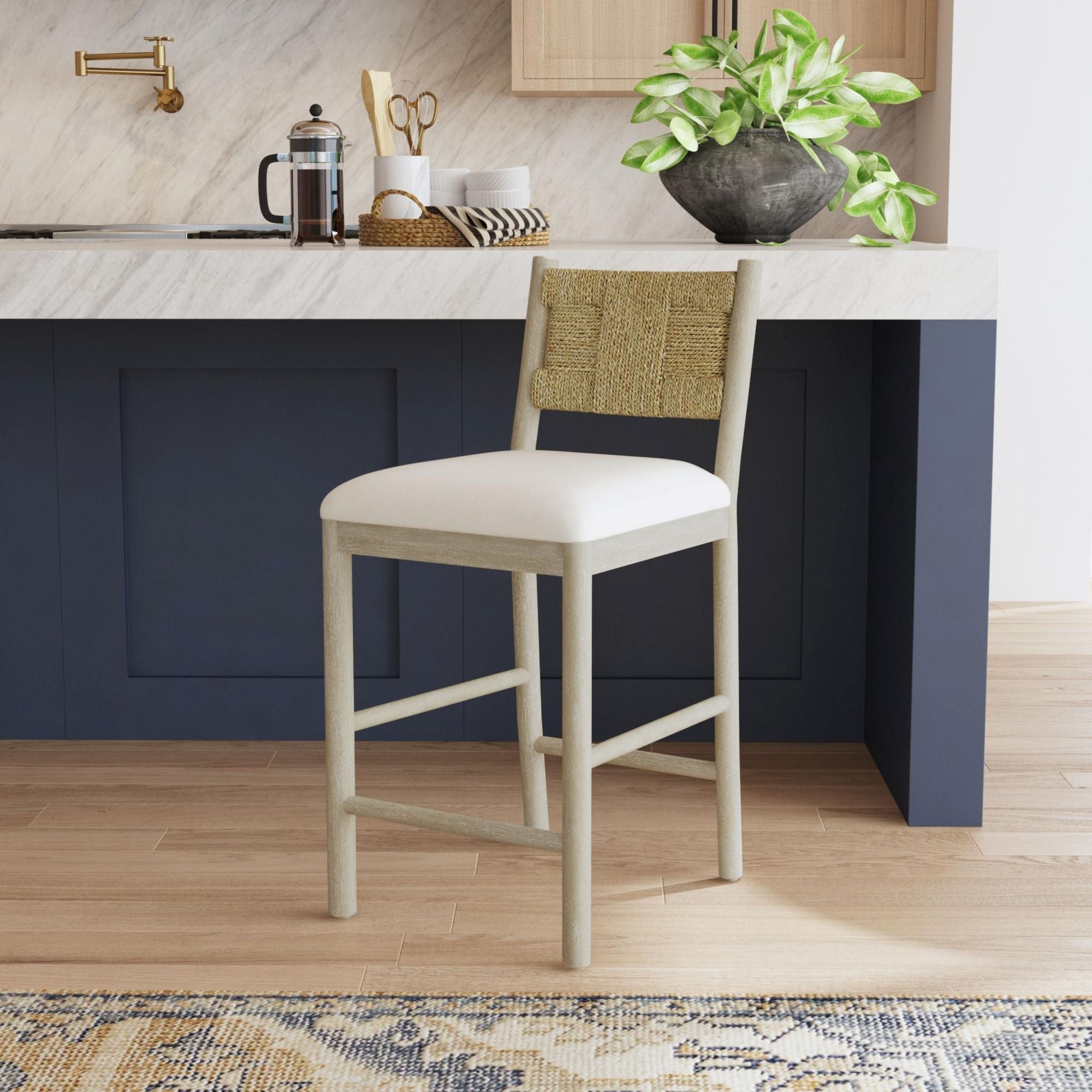 Kauai Woven Seagrass Counterstool