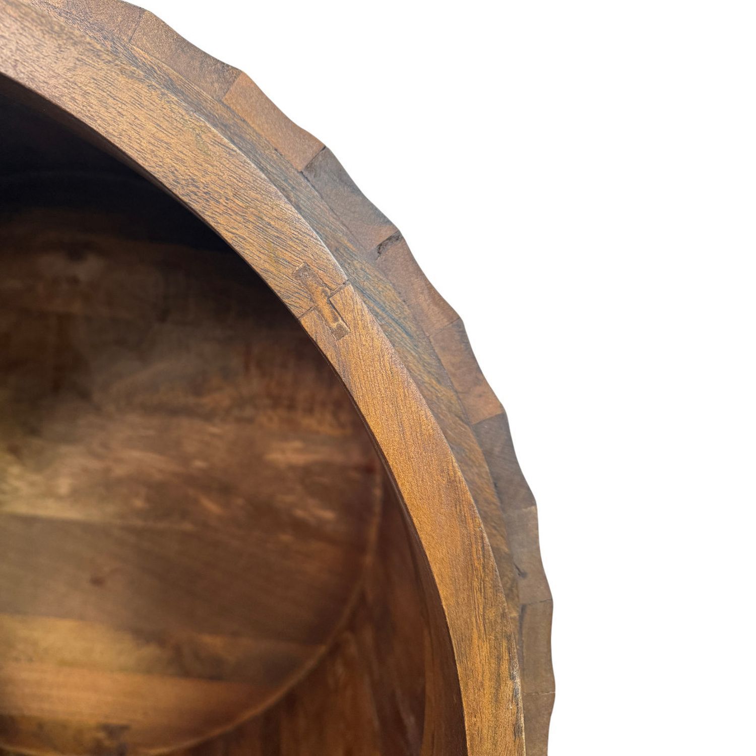 Vertical Groove Coffee Table