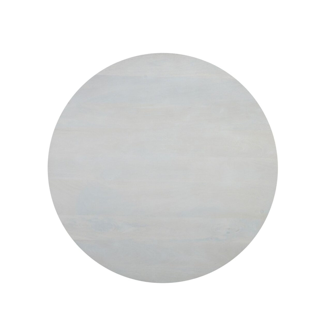 Whitewash Round Mango Wood Coffee Table