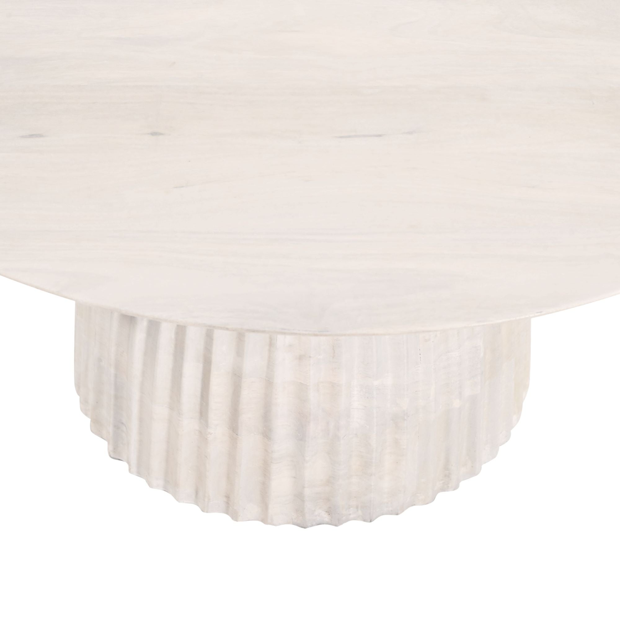 Clara Scalloped Base Coffee Table