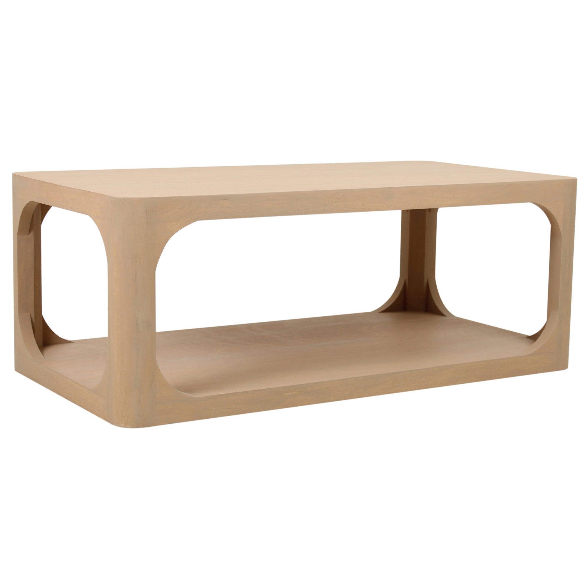 Veronica 42"W Mango Wood Coffee Table