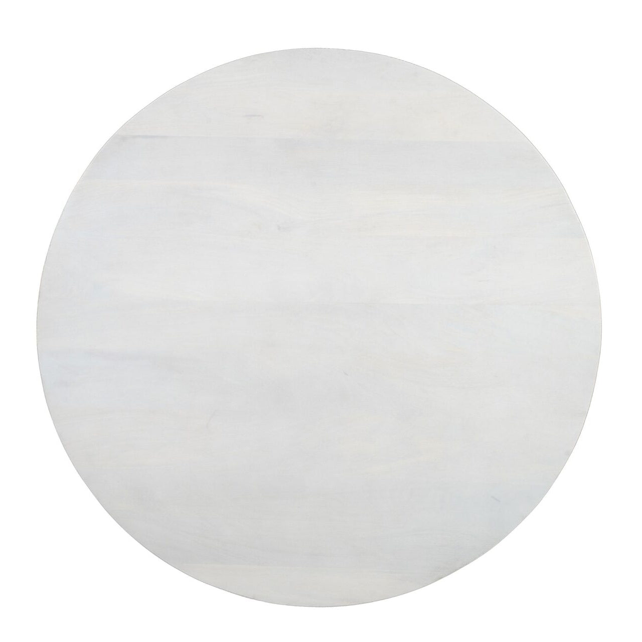 Whitewash Round Mango Wood Coffee Table