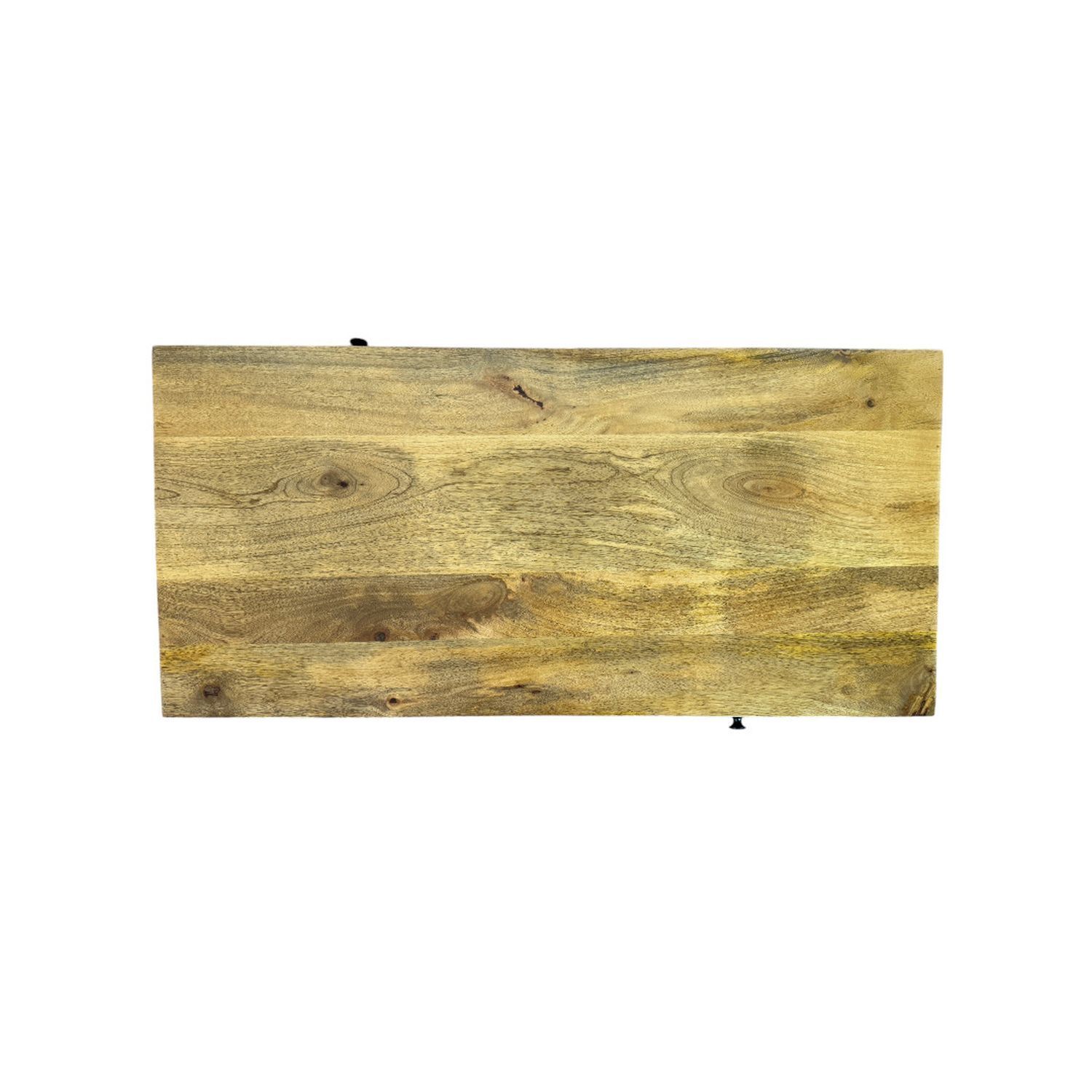 Haven Acacia Wood Coffee Table with Dual Storage Blonde Finish