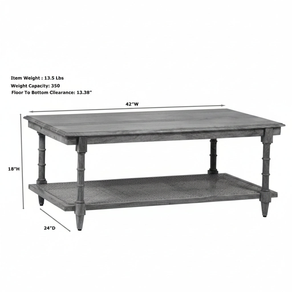 Chesterfield Mango Wood Coffee Table