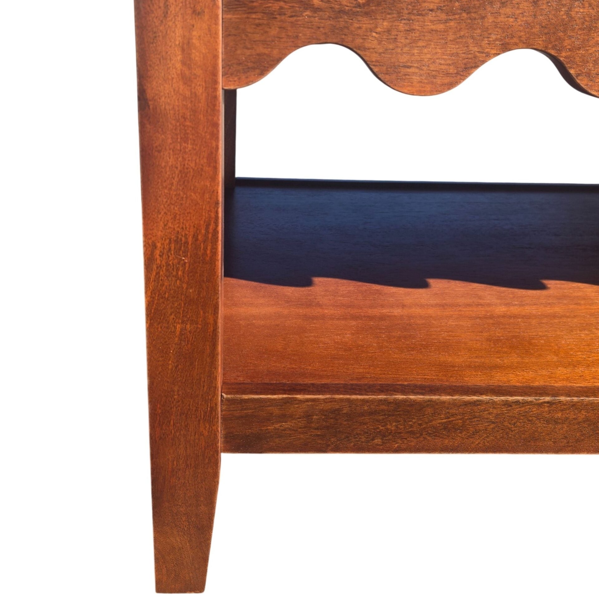Scallop Rectangular Mango Wood Coffee Table