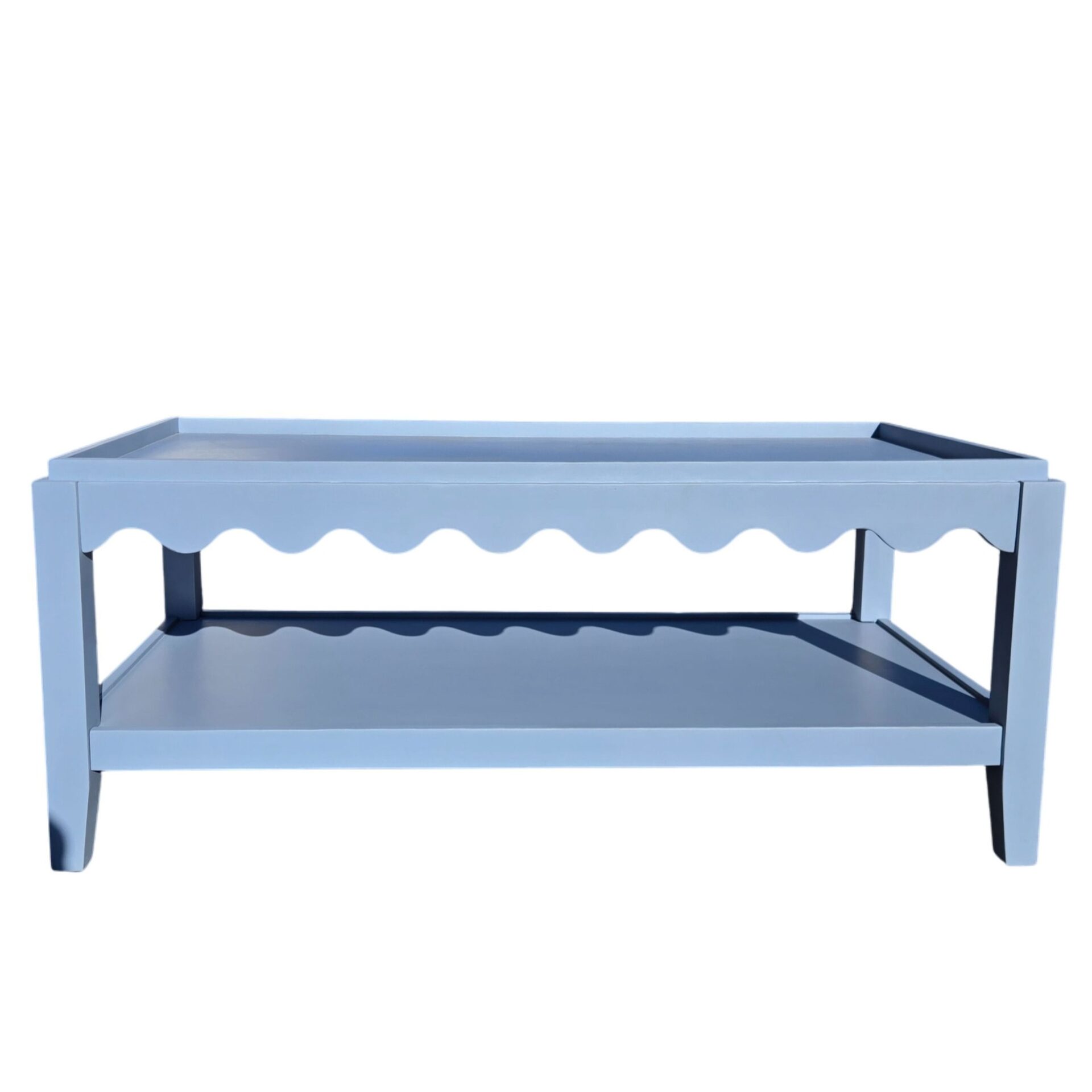 Scallop Rectangular Mango Wood Coffee Table