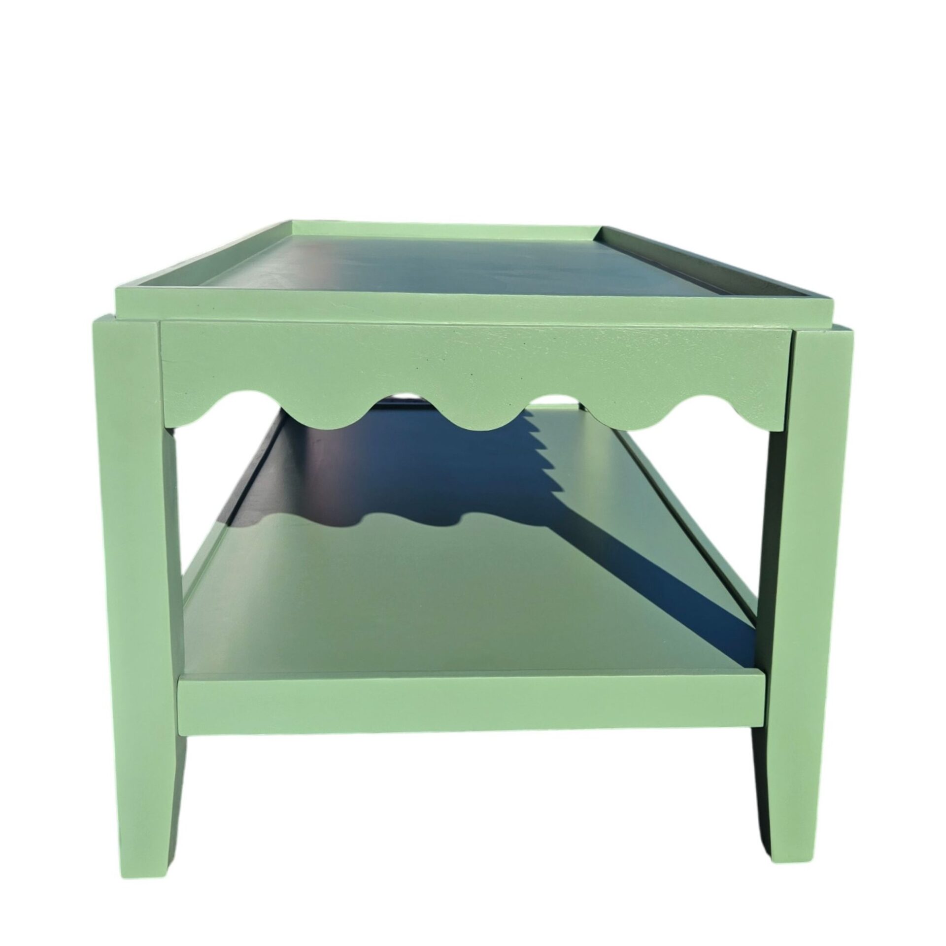 Scallop Rectangular Mango Wood Coffee Table