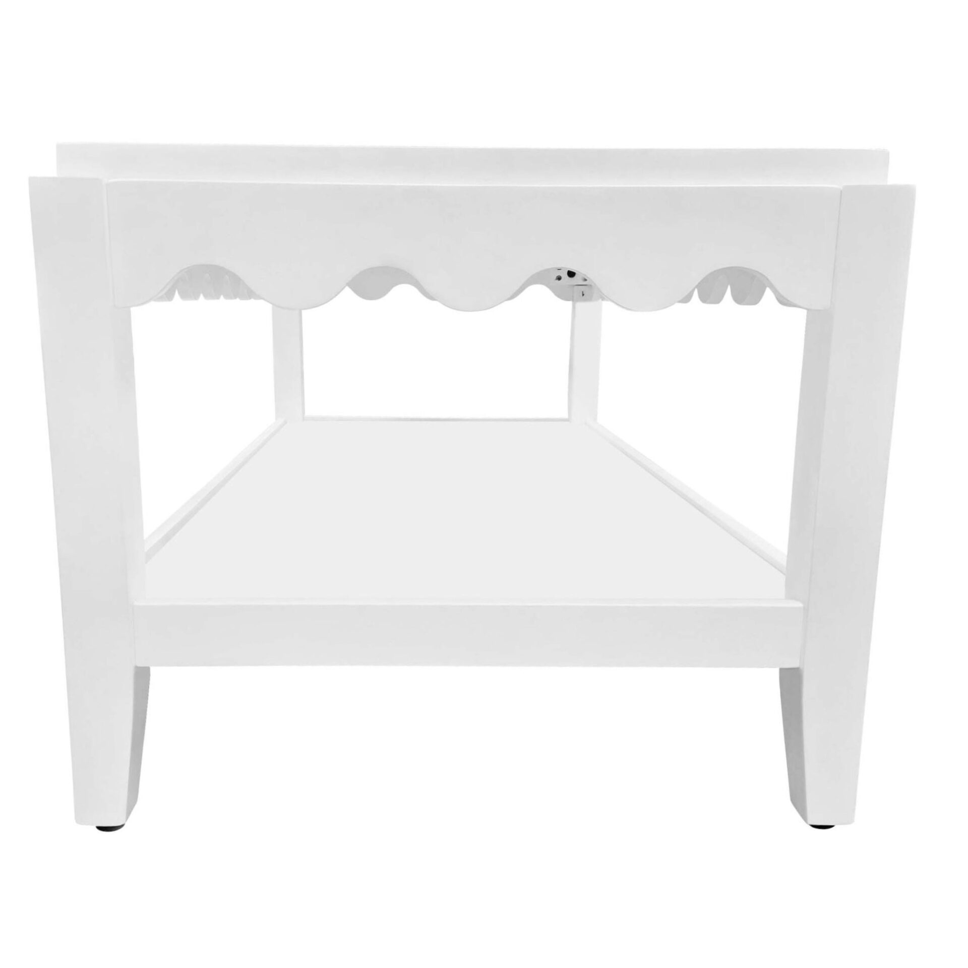 Scallop Rectangular Mango Wood Coffee Table