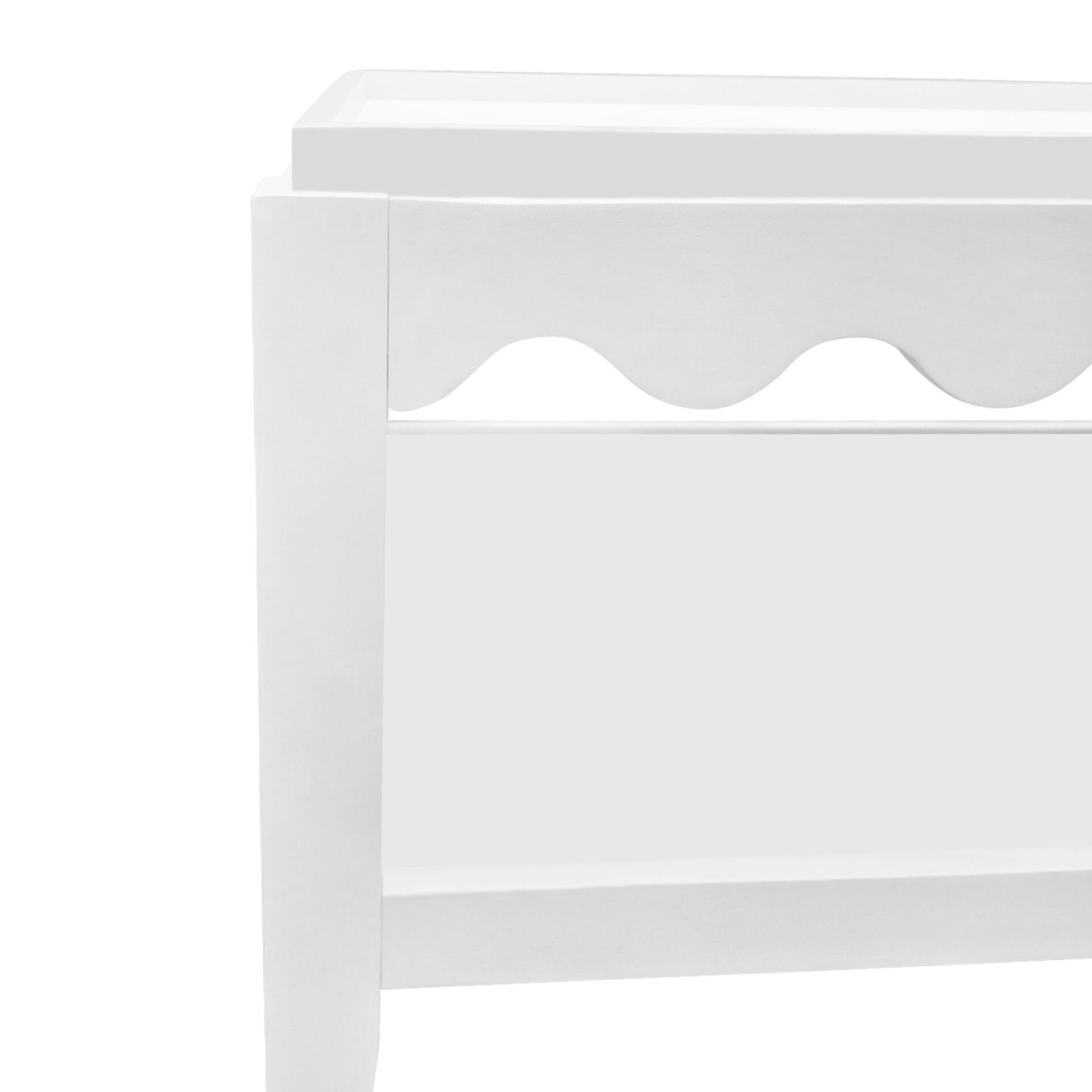 Scallop Rectangular Mango Wood Coffee Table