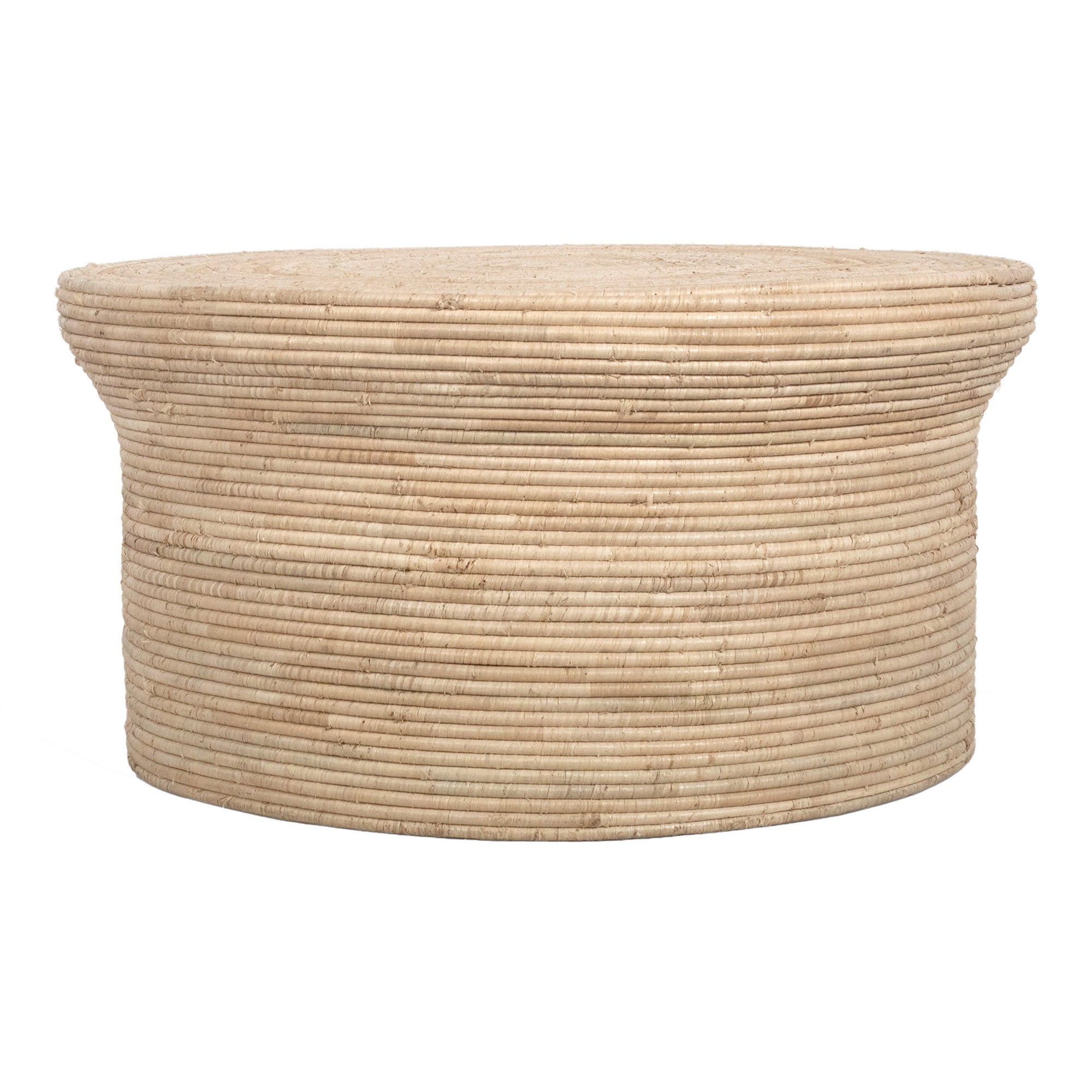 Naya Round Raffia Coffee Table