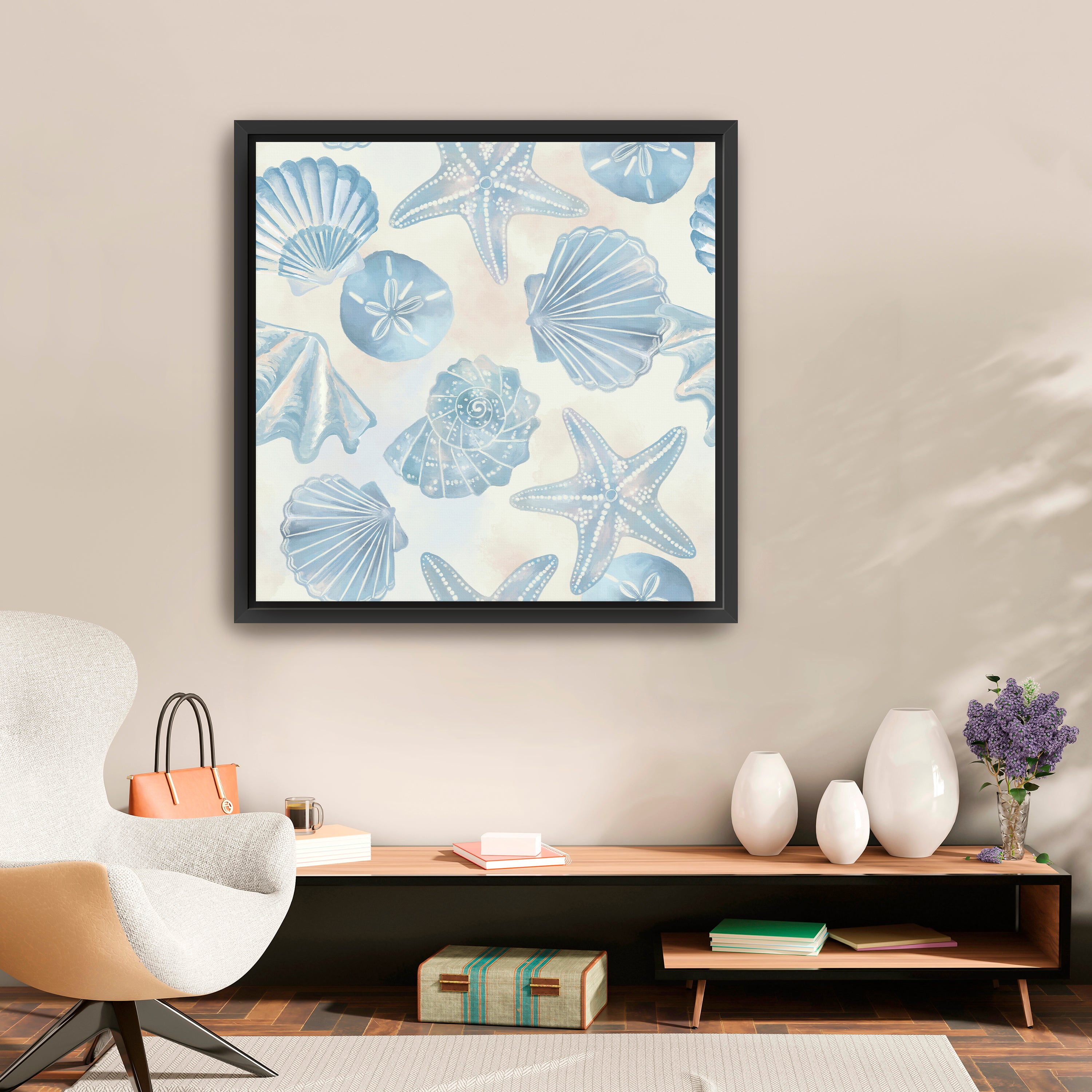 Tossed Shells Canvas Giclee