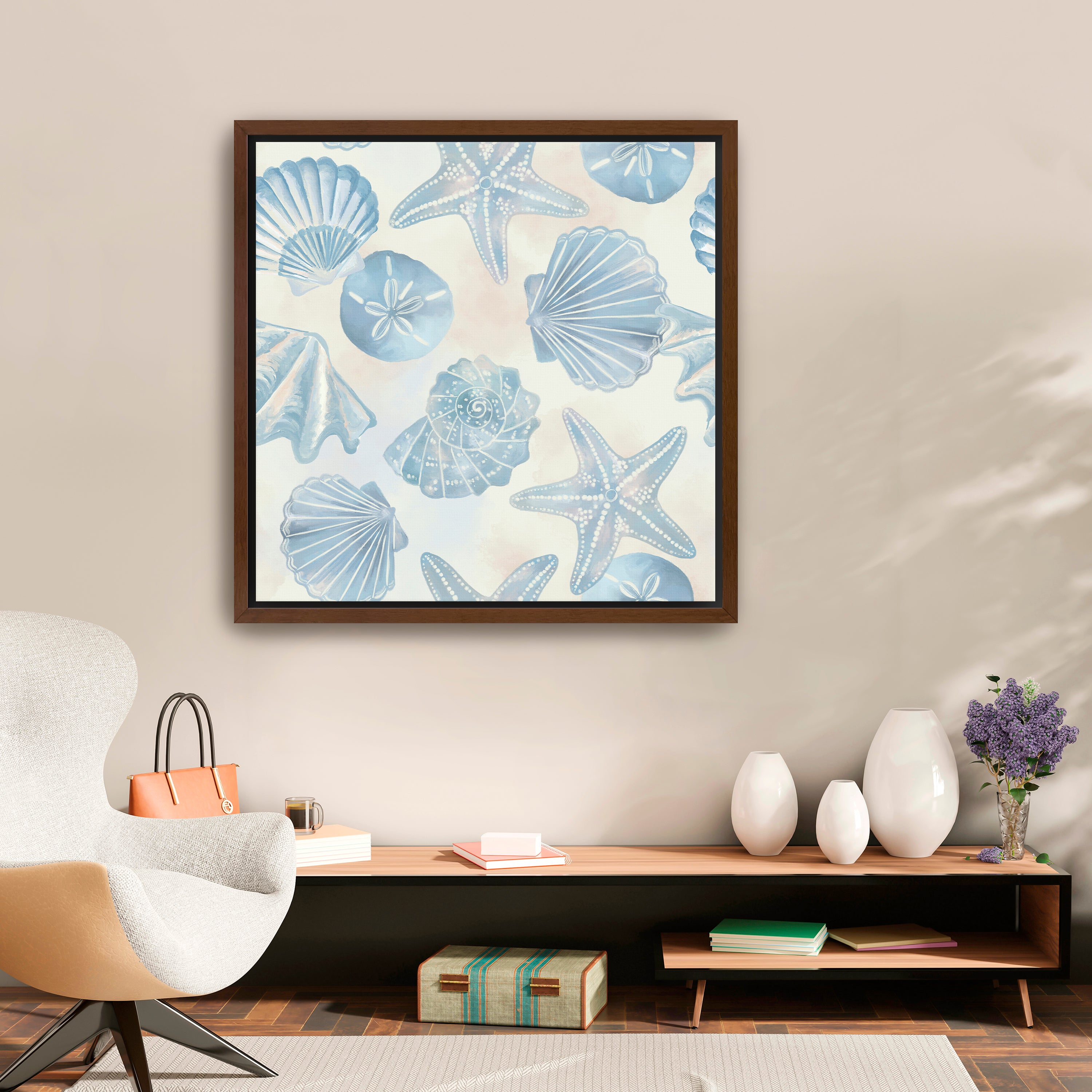 Tossed Shells Canvas Giclee