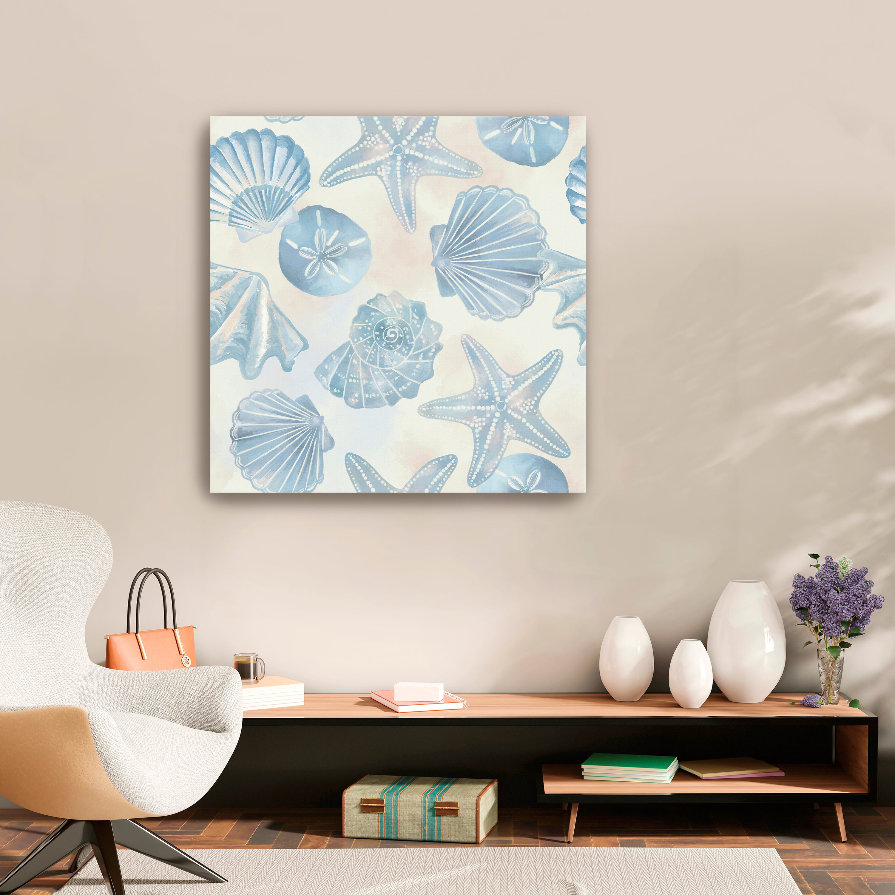 Tossed Shells Canvas Giclee