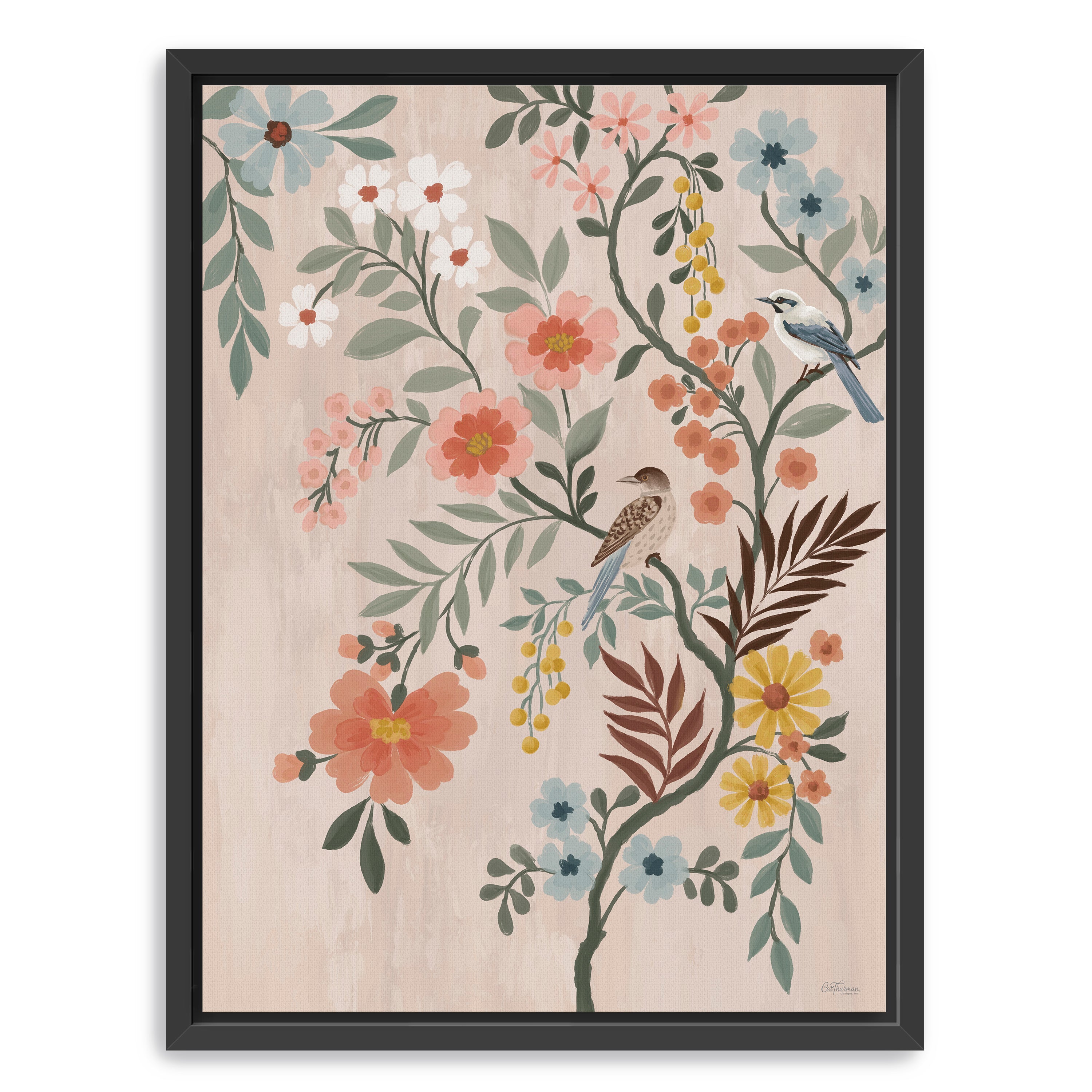 Modern Chinoiserie Canvas Giclee