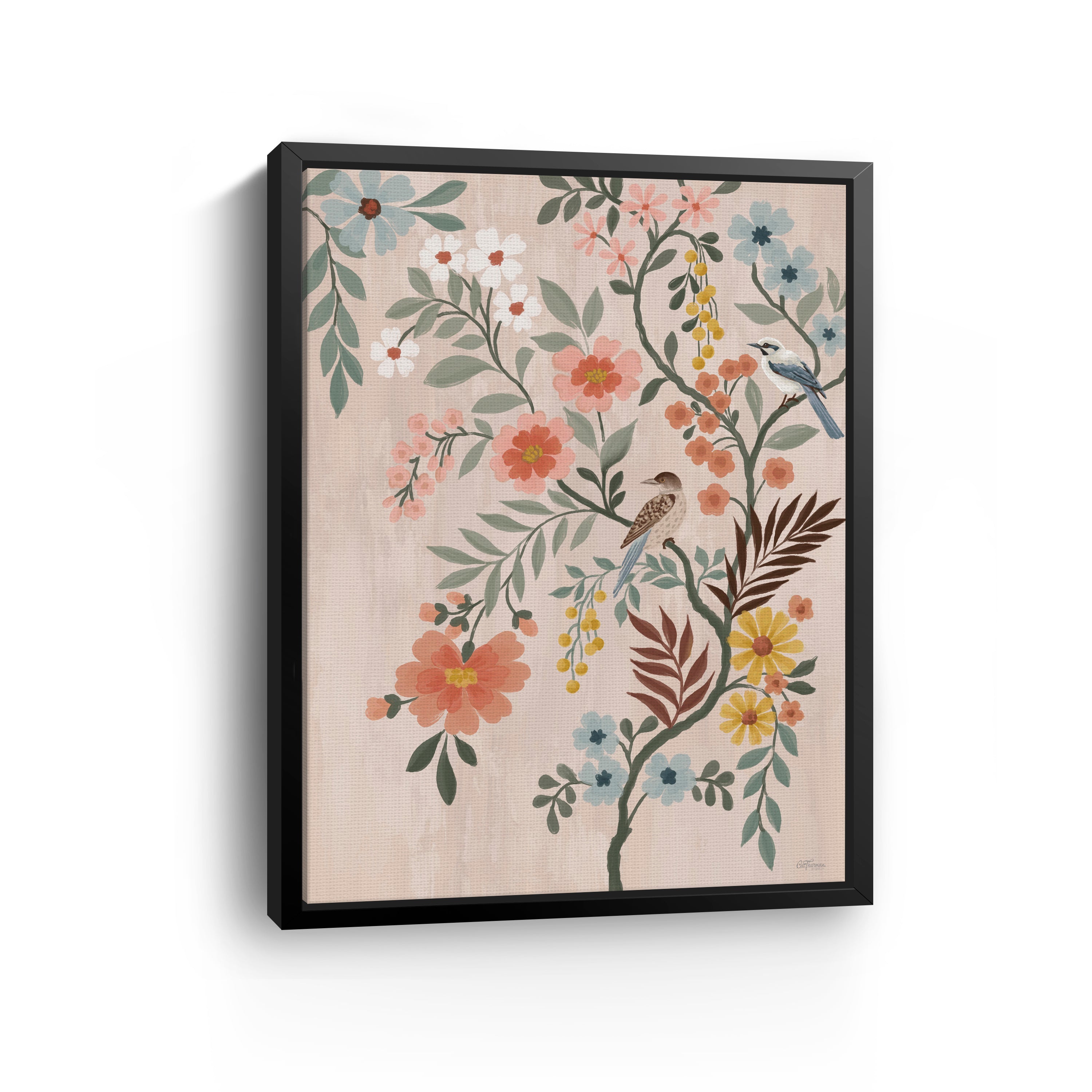Modern Chinoiserie Canvas Giclee