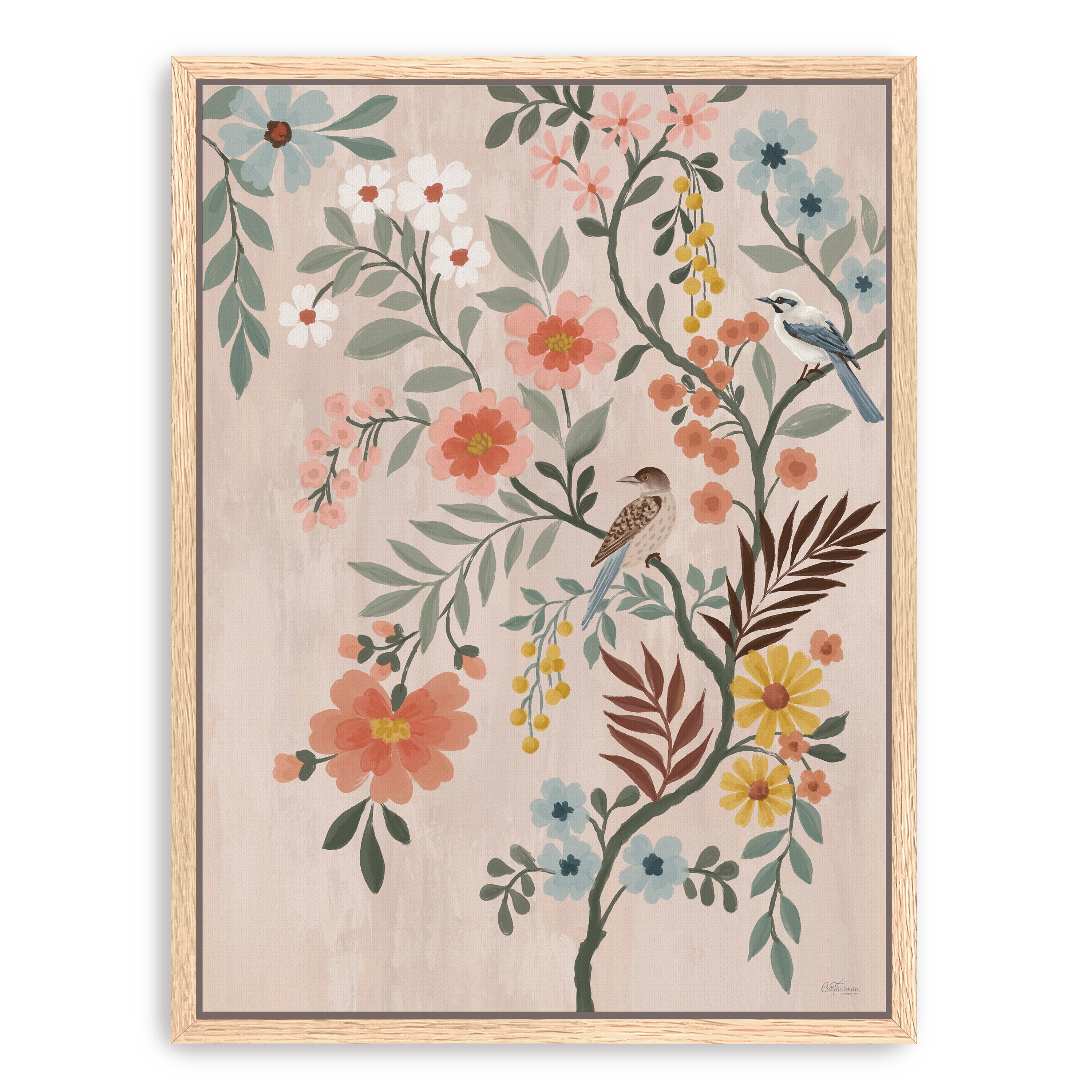 Modern Chinoiserie Canvas Giclee
