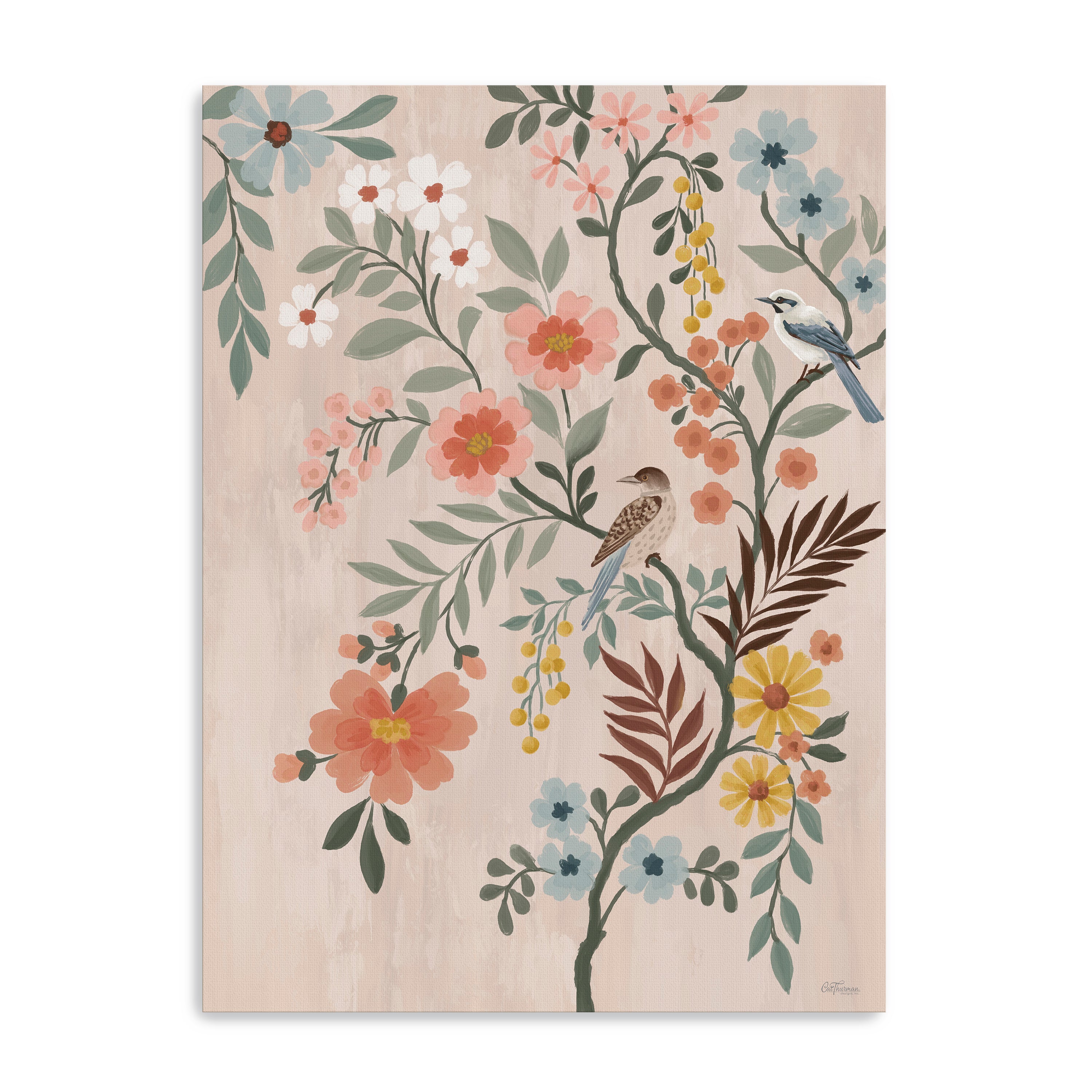 Modern Chinoiserie Canvas Giclee