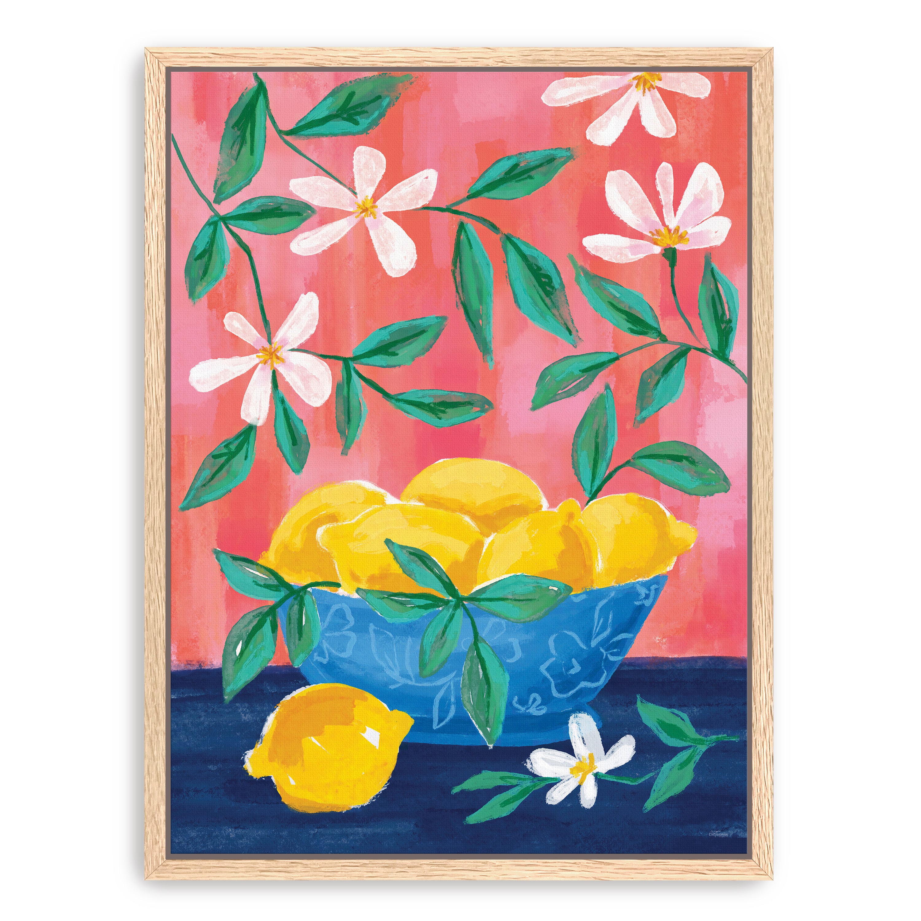 Summer Lemons Canvas Giclee