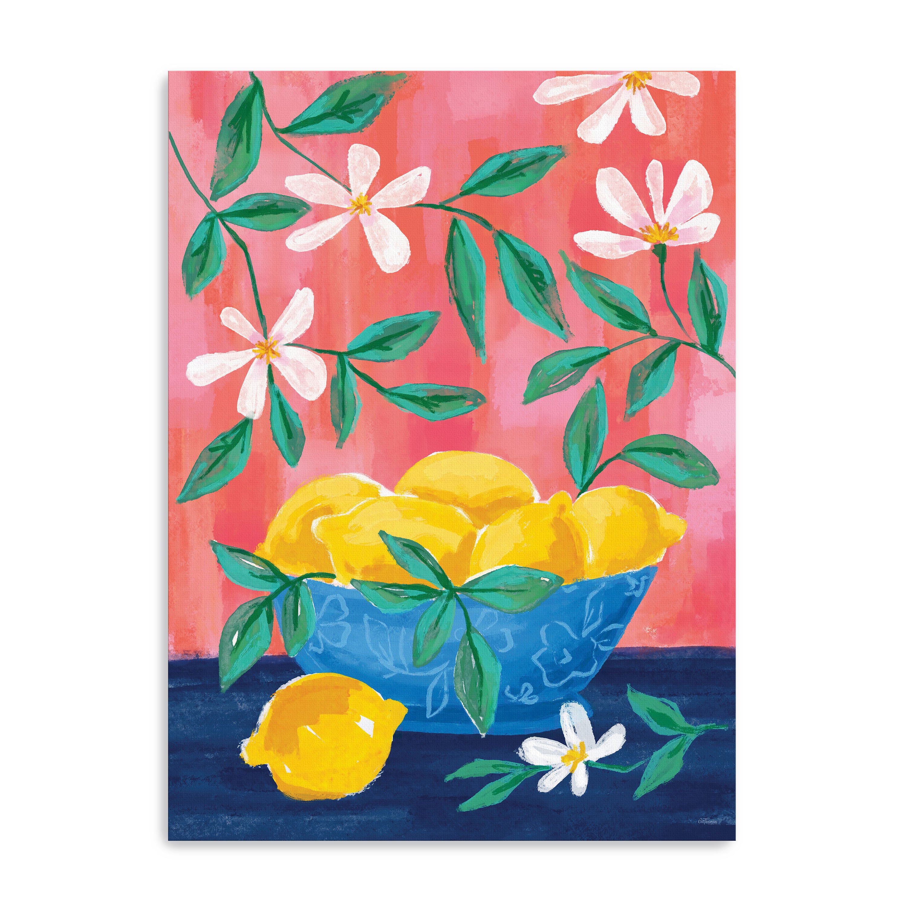 Summer Lemons Canvas Giclee