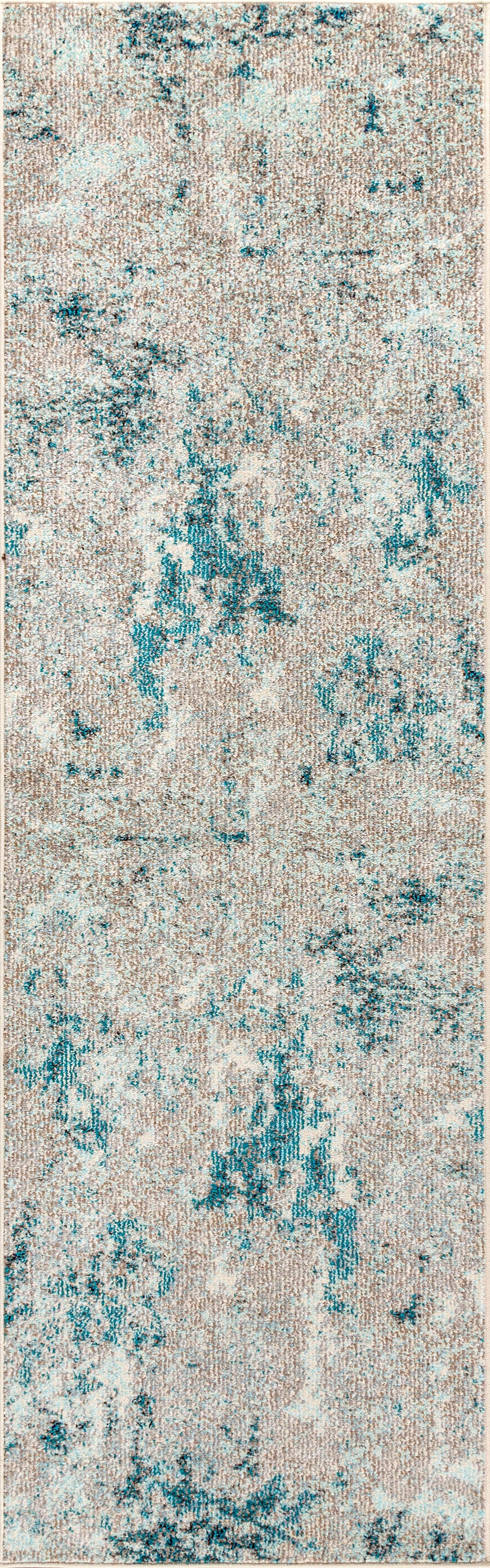 Contemporary POP Burnout Modern Abstract Vintage Faded Area Rug