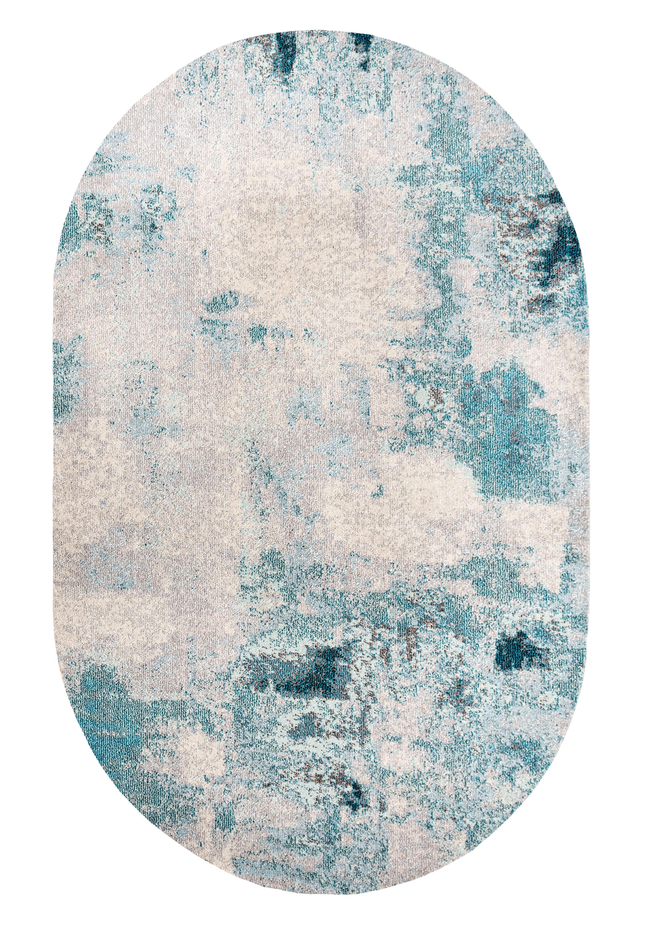 Contemporary POP Brushstroke Modern Abstract Vintage Area Rug