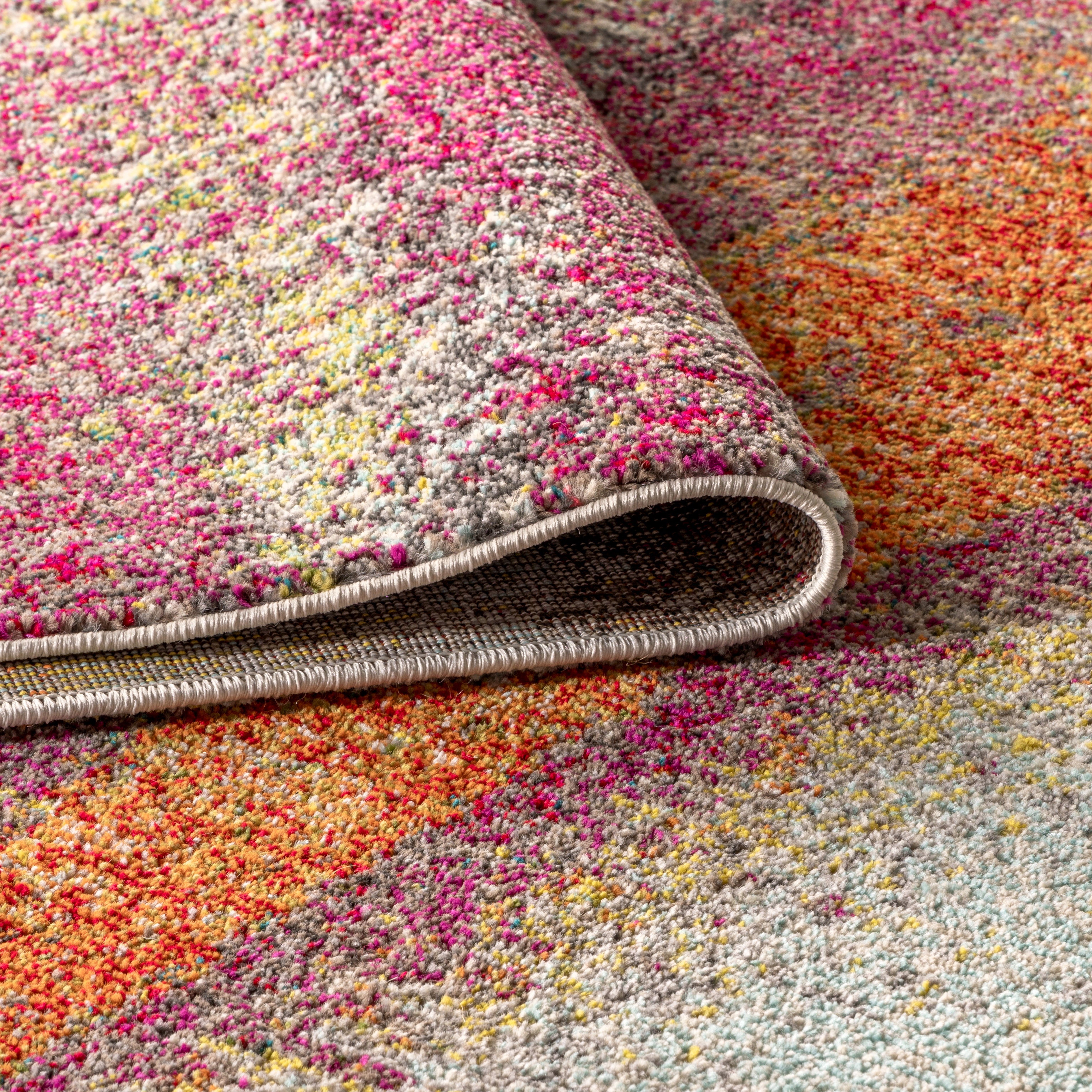 Contemporary POP Stripe Modern Abstract Vintage Area Rug