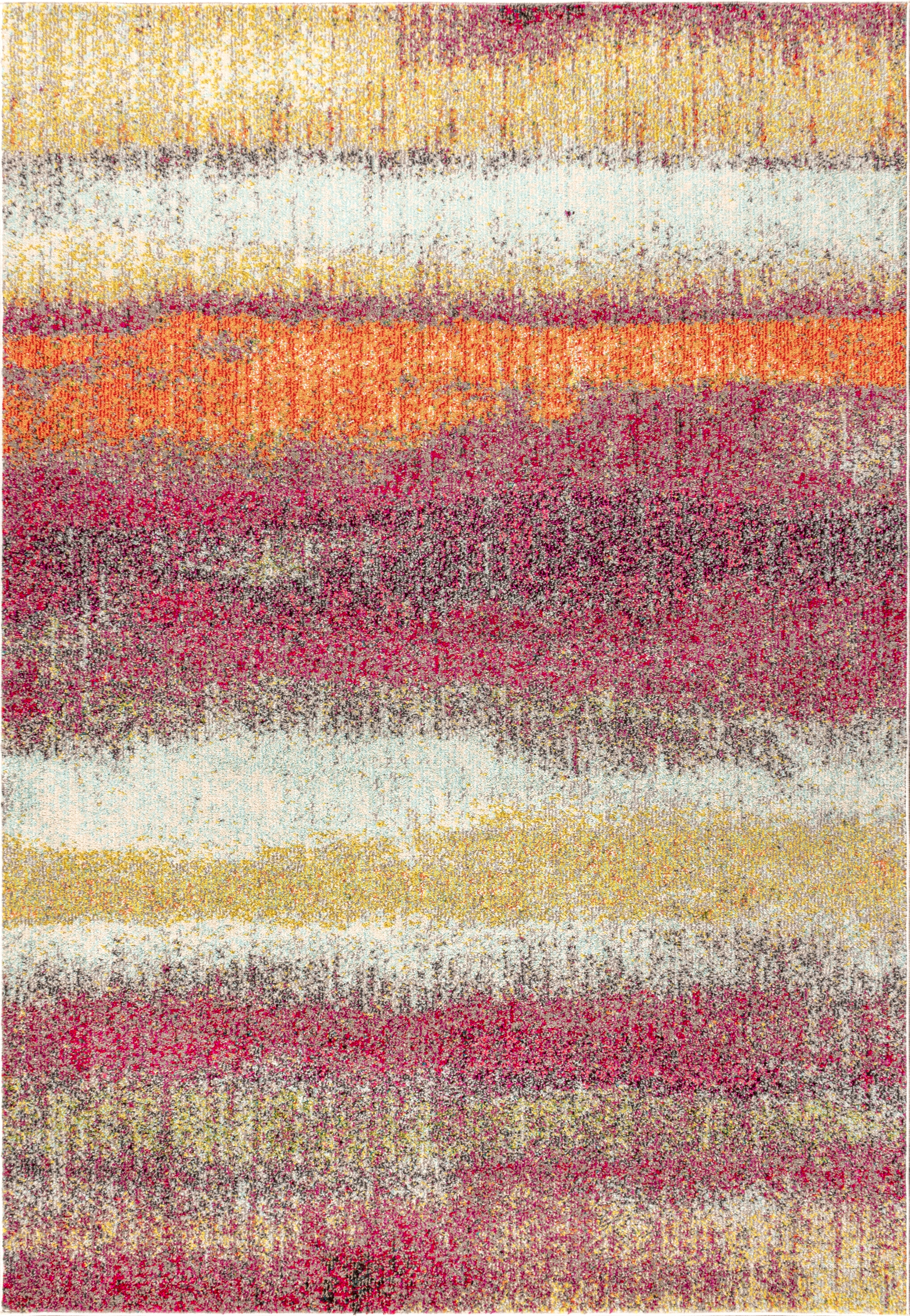 Contemporary POP Stripe Modern Abstract Vintage Area Rug
