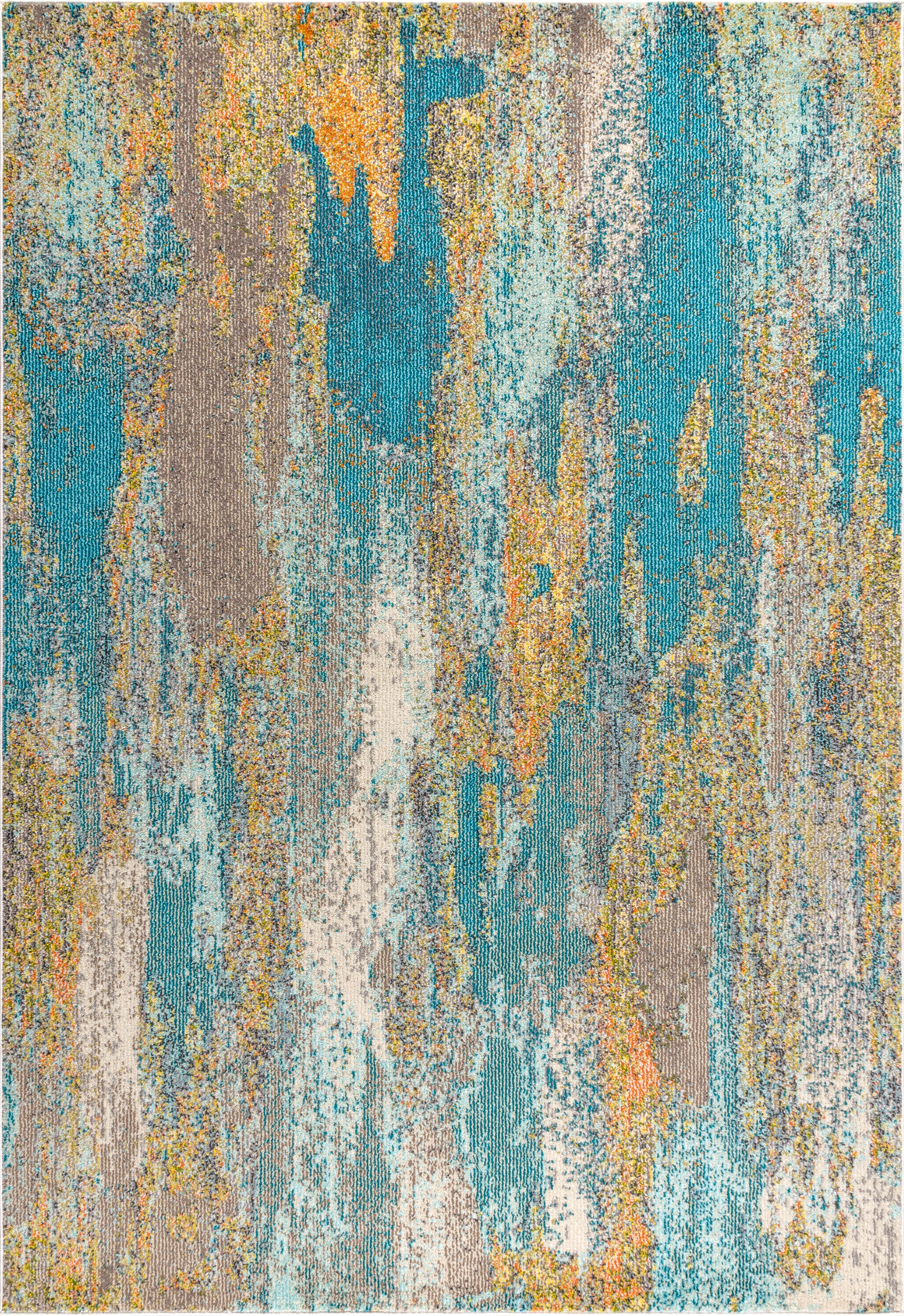 Contemporary POP Modern Abstract Vintage Waterfall Area Rug