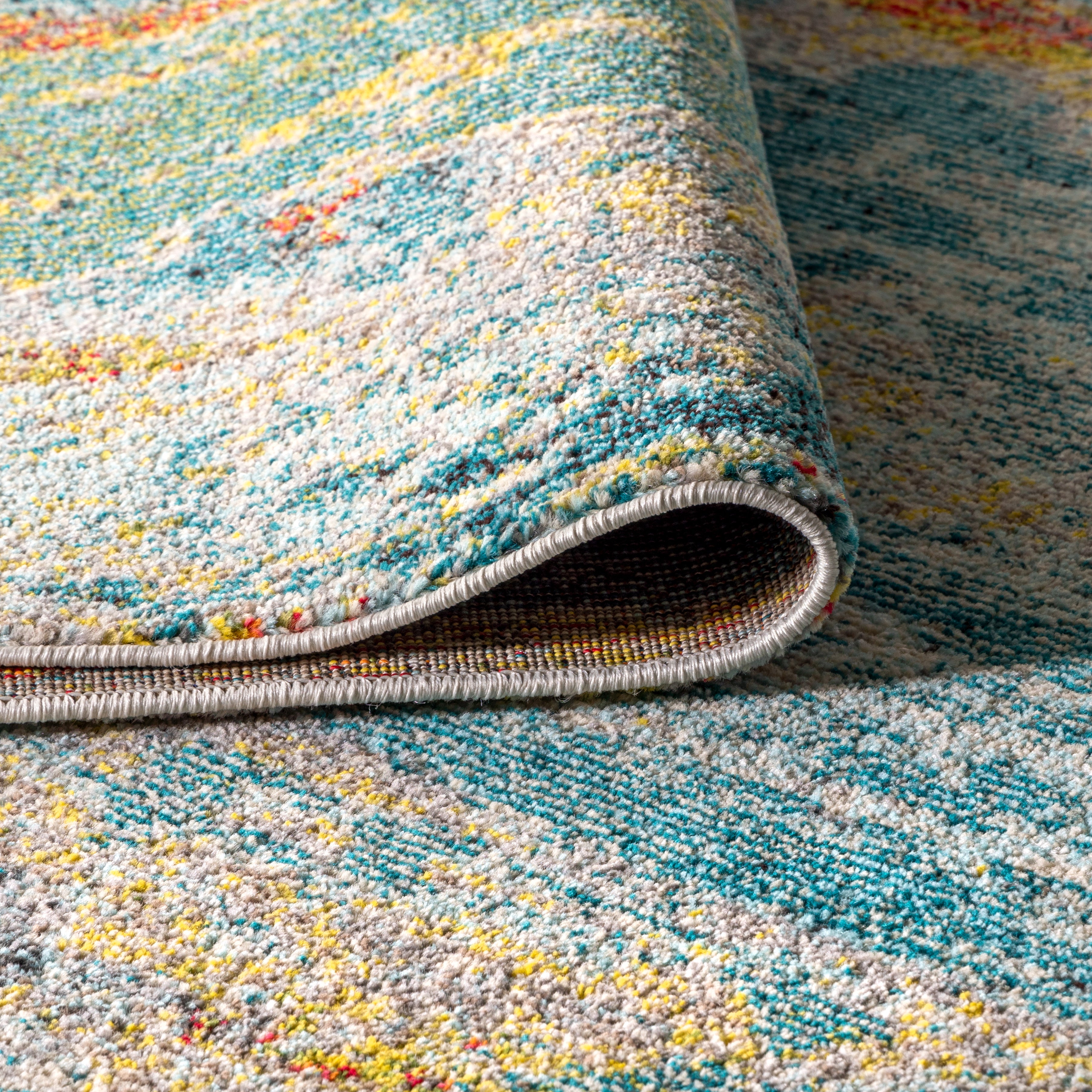 Contemporary POP Modern Abstract Vintage Waterfall Area Rug