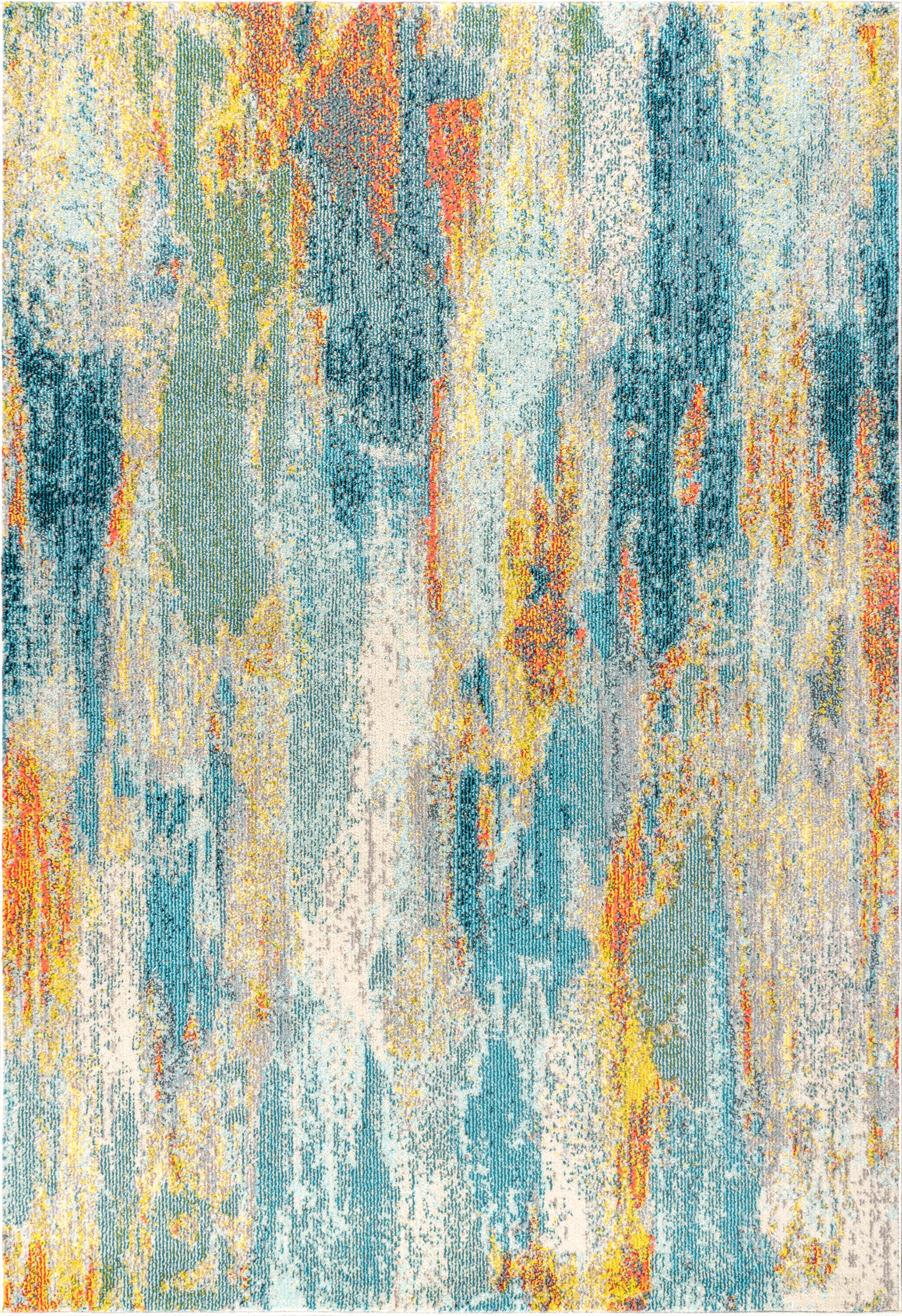 Contemporary POP Modern Abstract Vintage Waterfall Area Rug